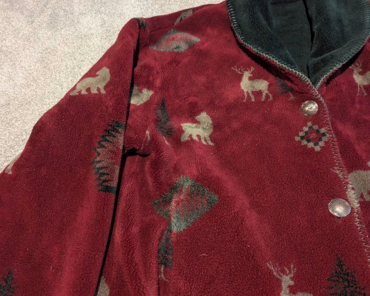 Denali maroon Vintage coat, xl