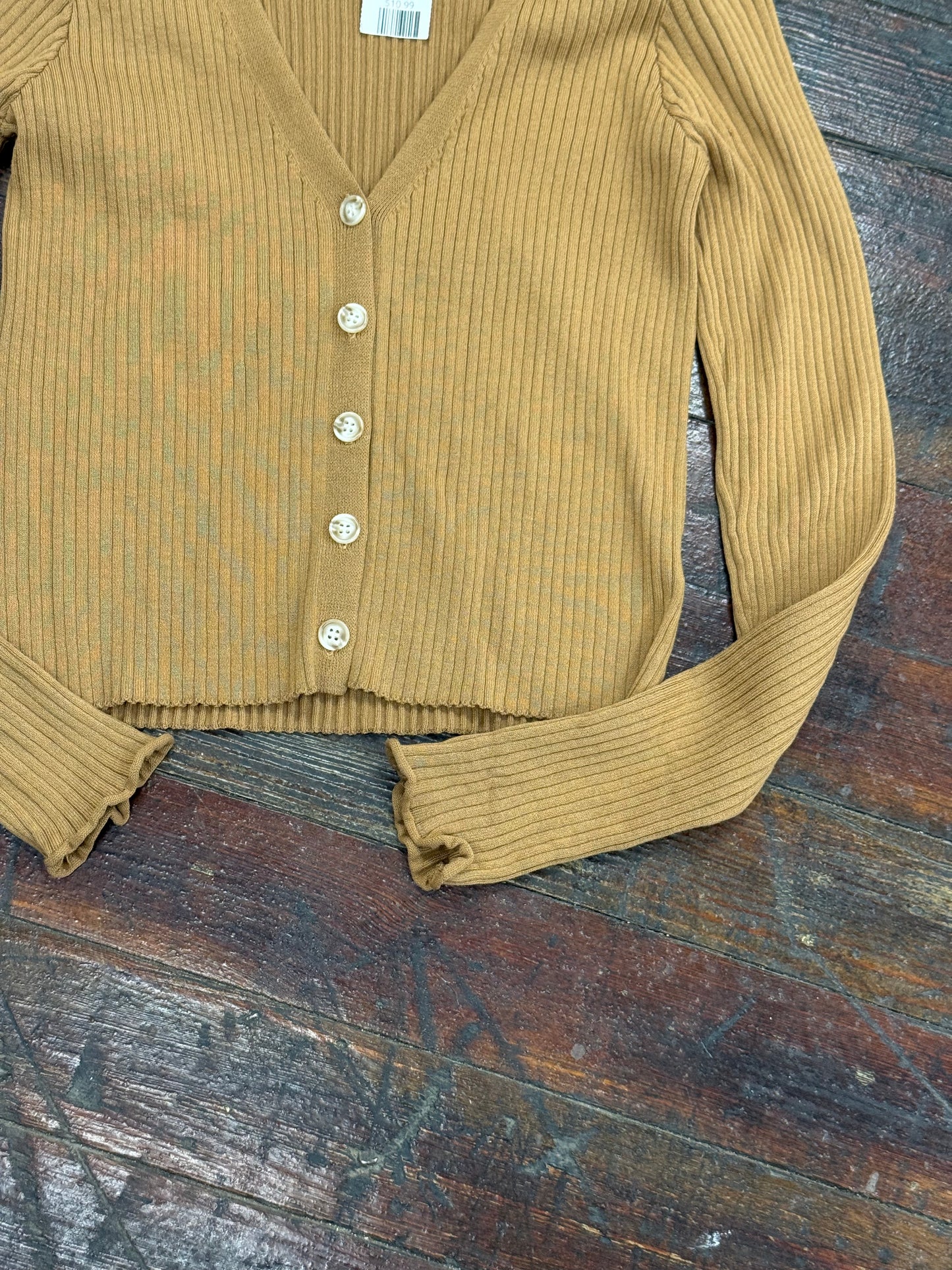 hem and thread brown cardigans, large