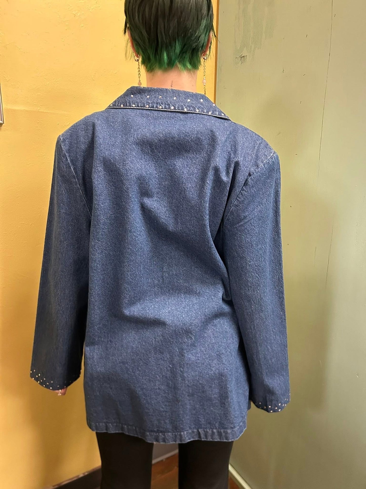alice stuart blue Vintage Jacket, large