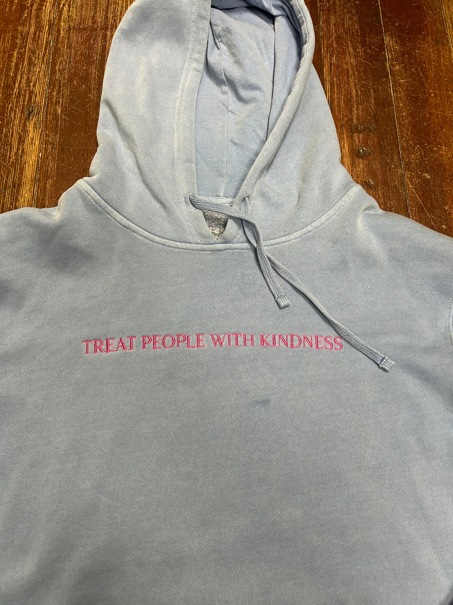 hs sky blue Hoodies, medium