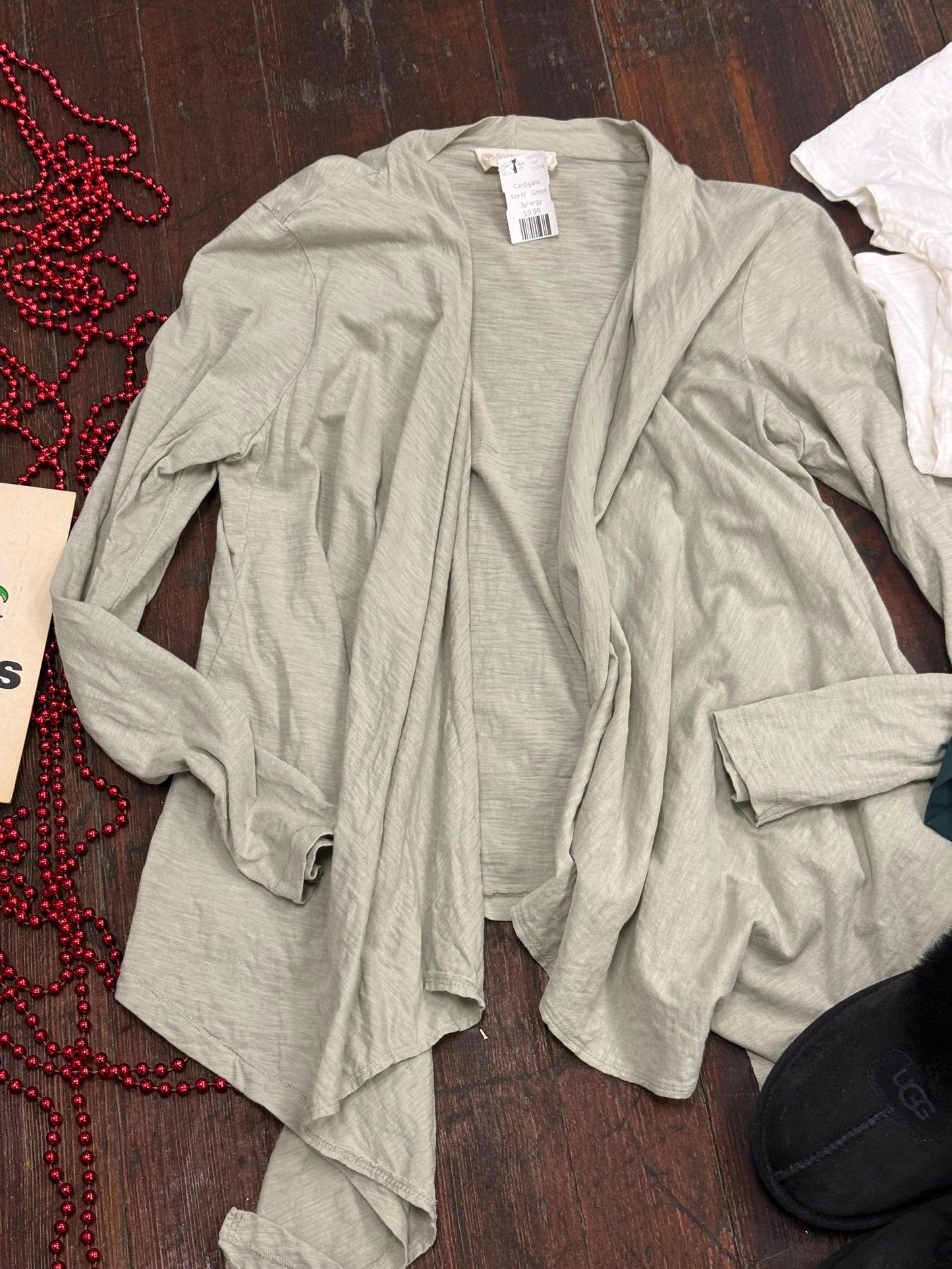 Synergy Green Cardigans, M