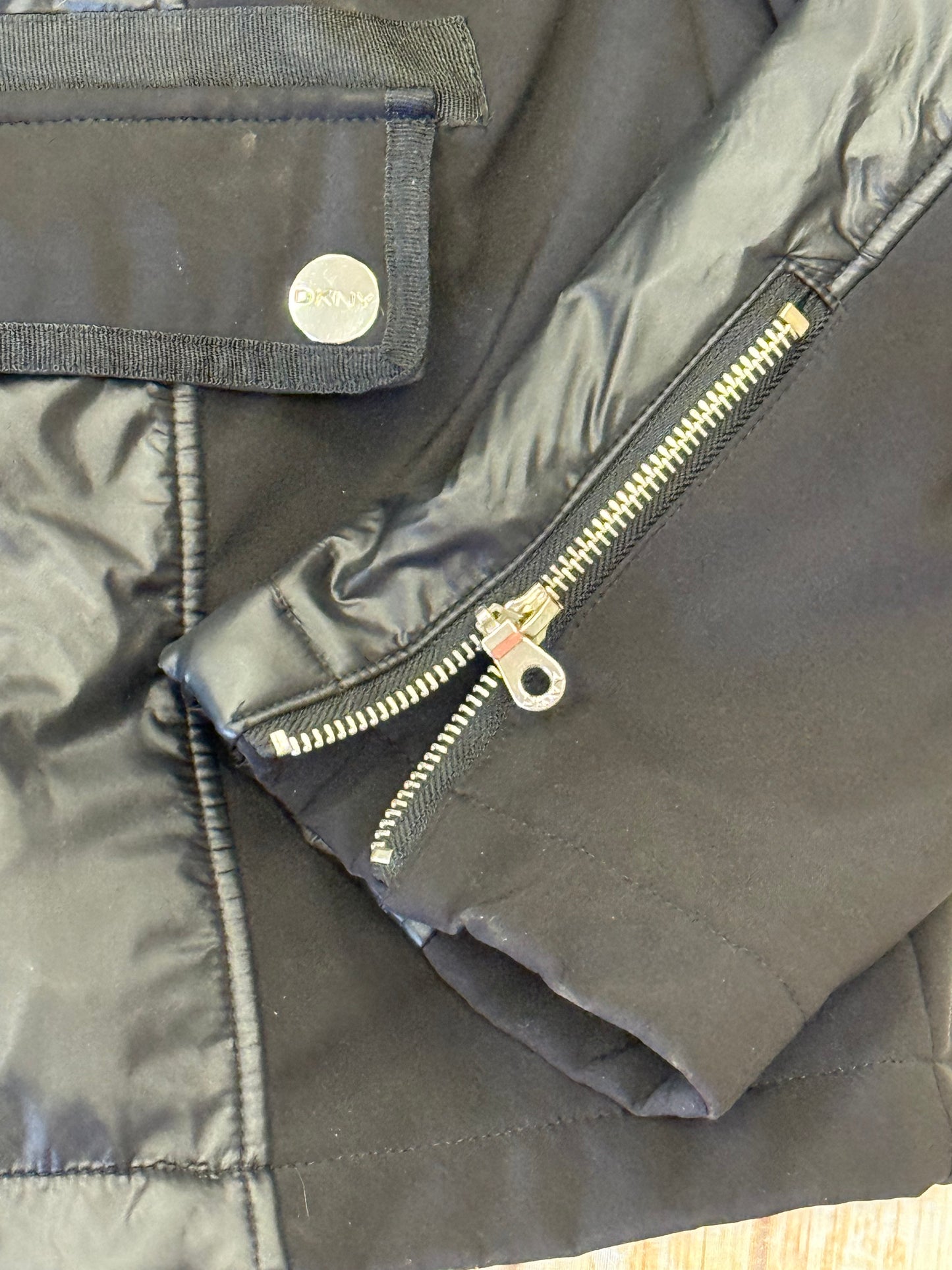 DKNY black Jackets/Coats, xl