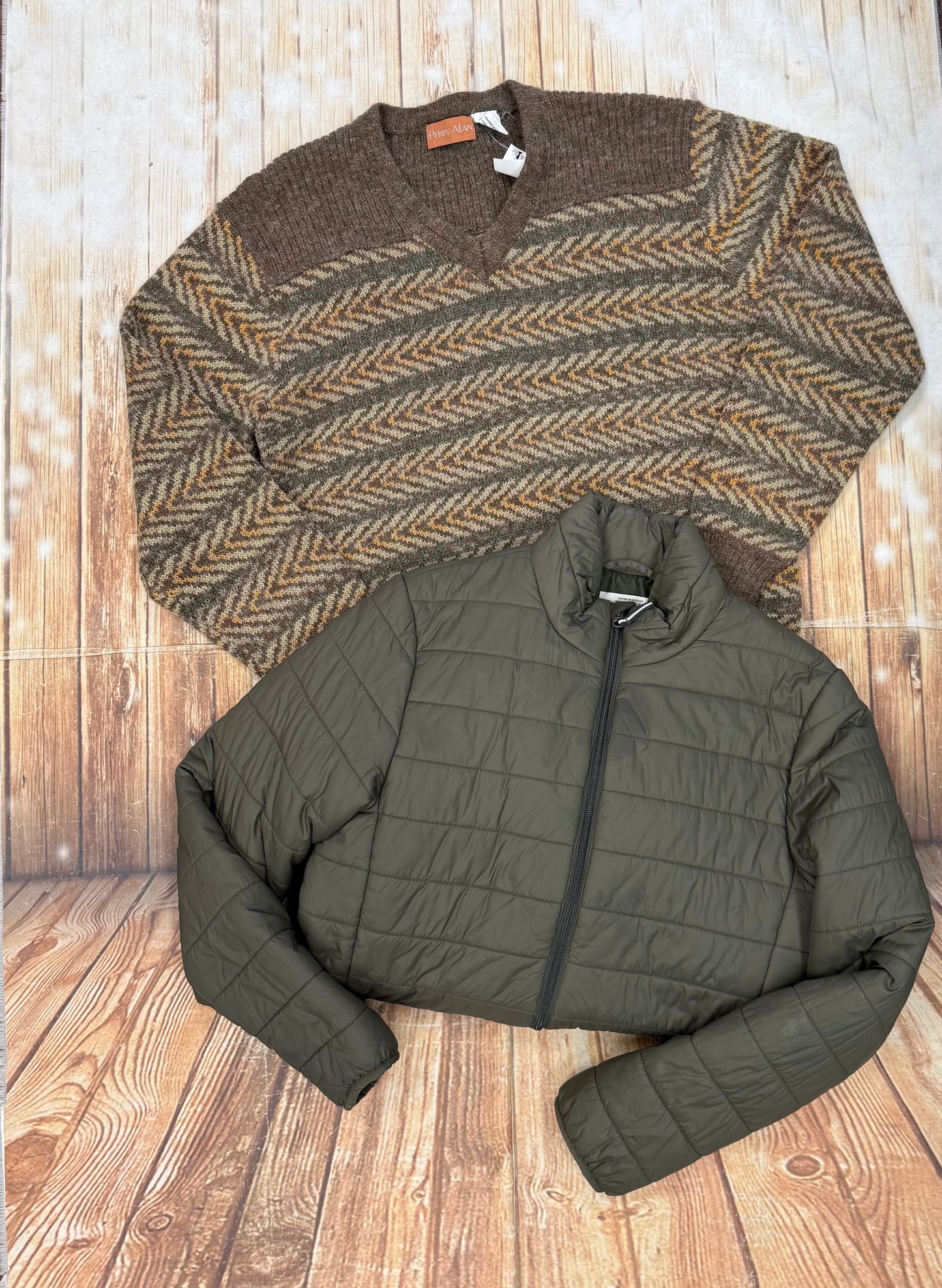perry alan brown Vintage  mens Sweaters, l