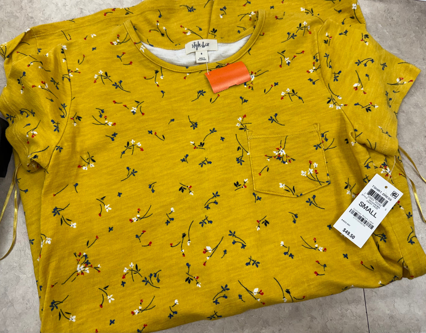 Style & Co Yellow Dresses, S