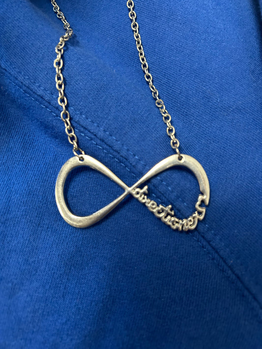 silver Infinity  One direction necklace