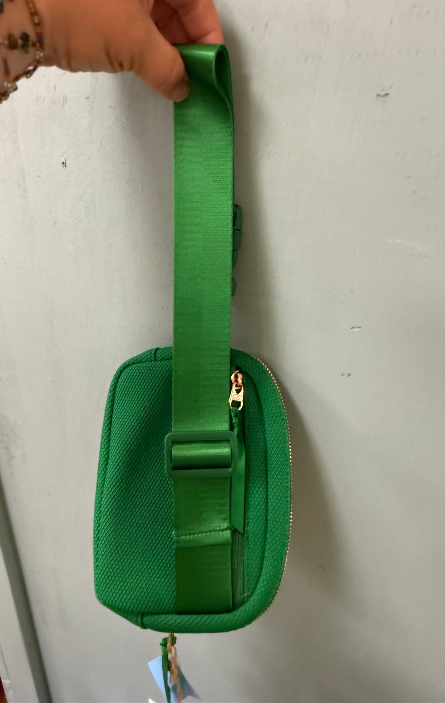 PS green belted bag, belted bag