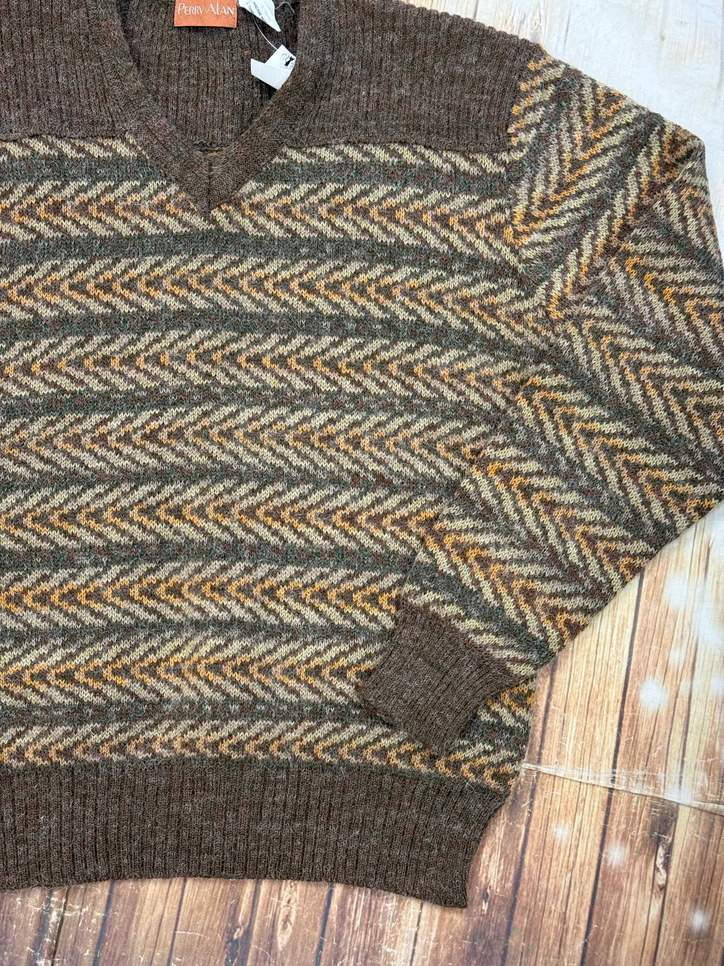 perry alan brown Vintage  mens Sweaters, l