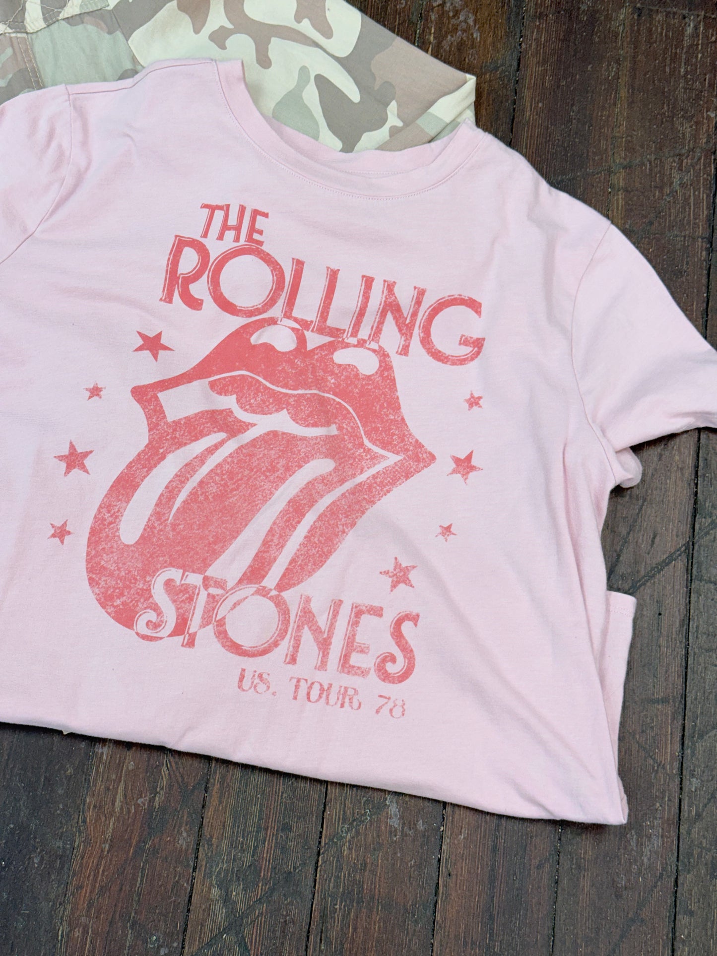 Rolling Stones pink Tops, 0x