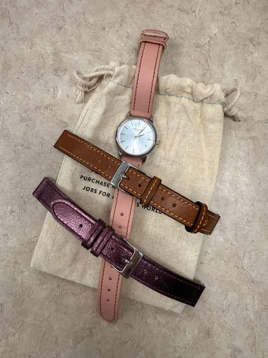 Coach Silver/ Pink Watches, Round