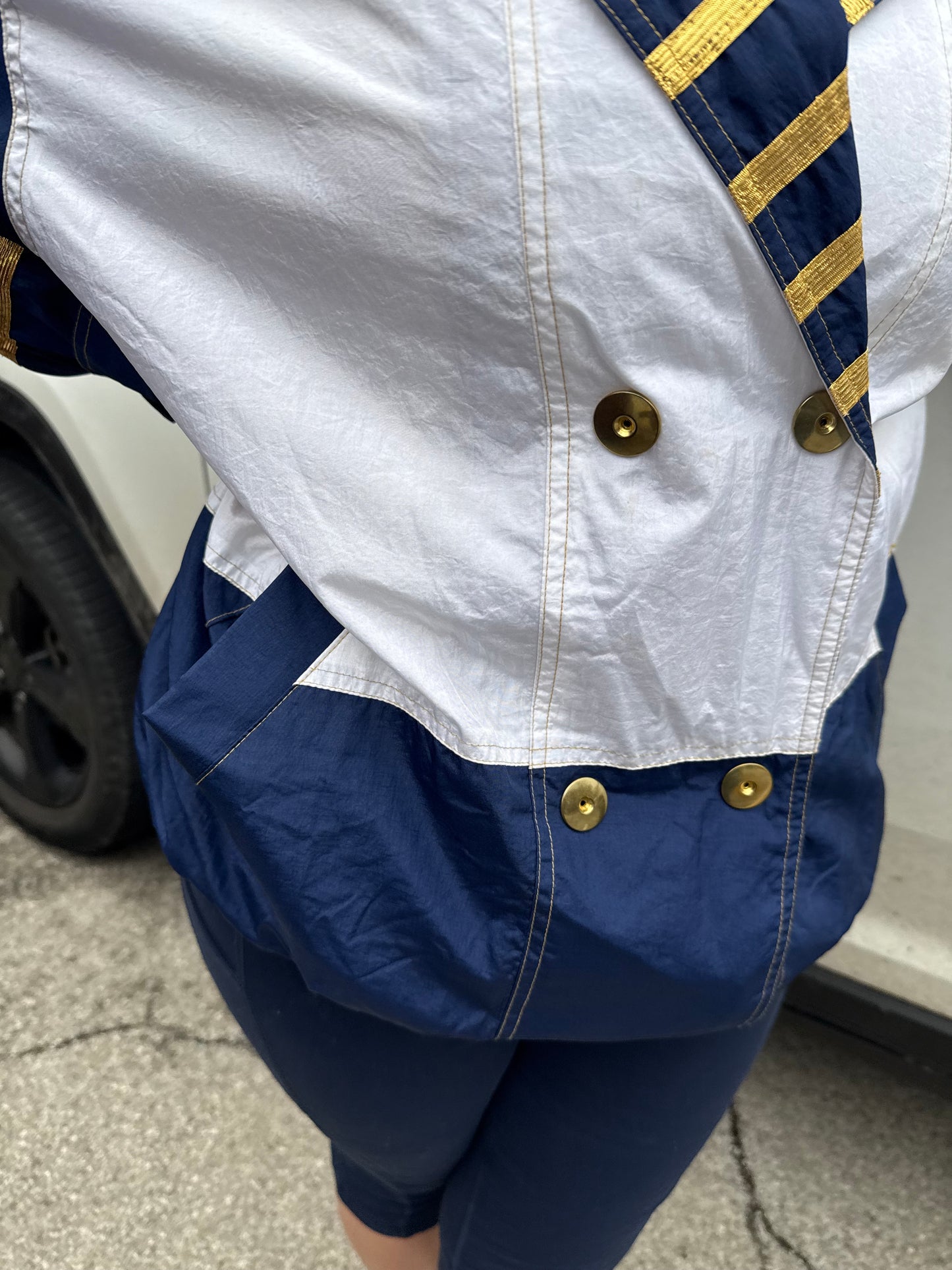 Kaos Sport White/Navy Vintage Jackets, L