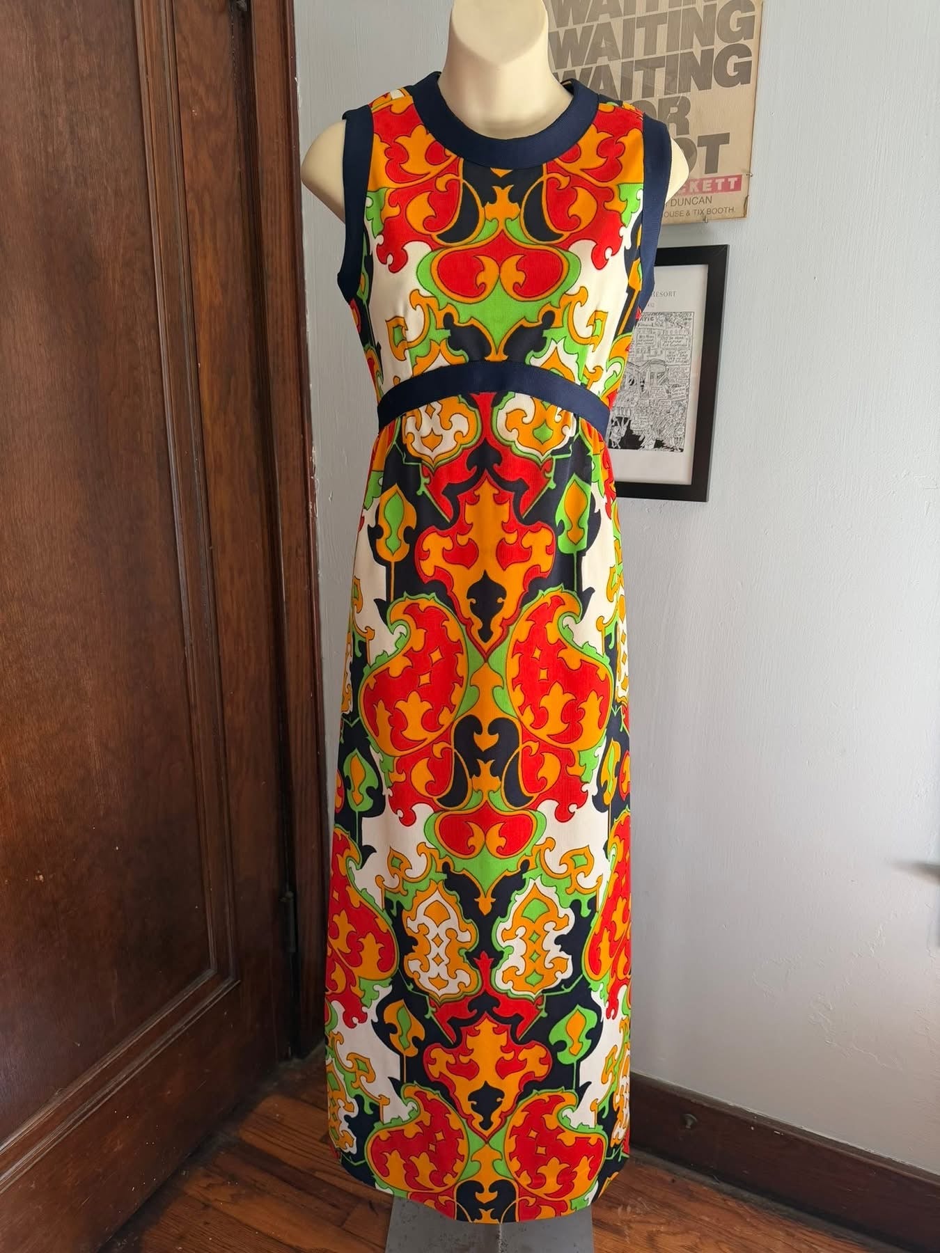 Leslie Faye multi Vintage dress, small/medium