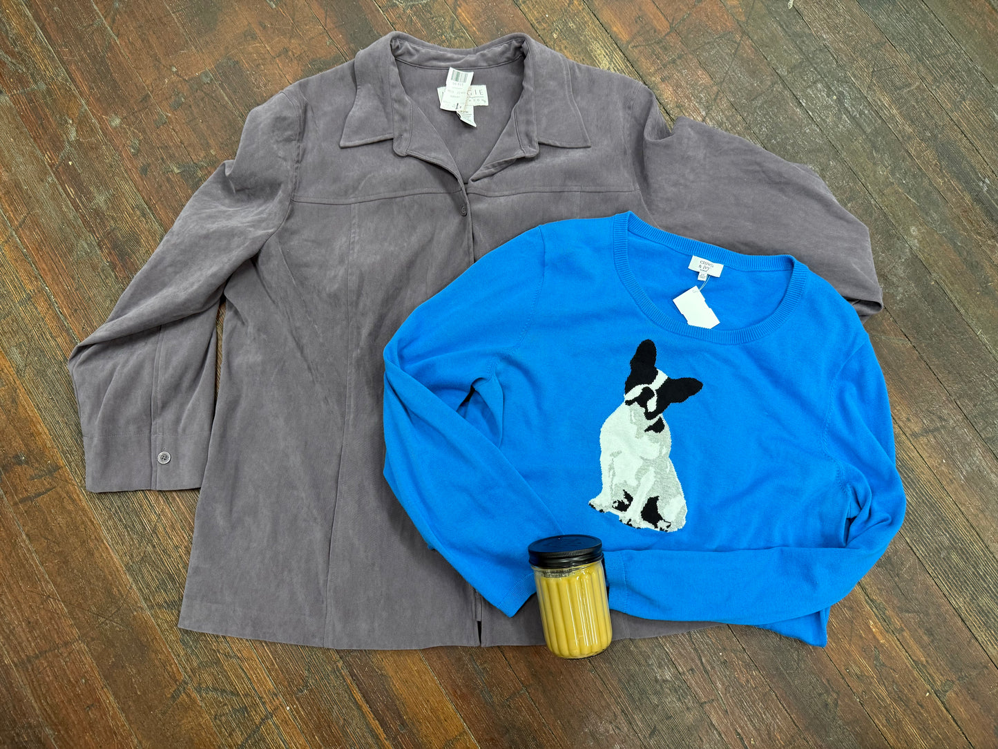 Crown & Ivy Blue Sweaters, 2X