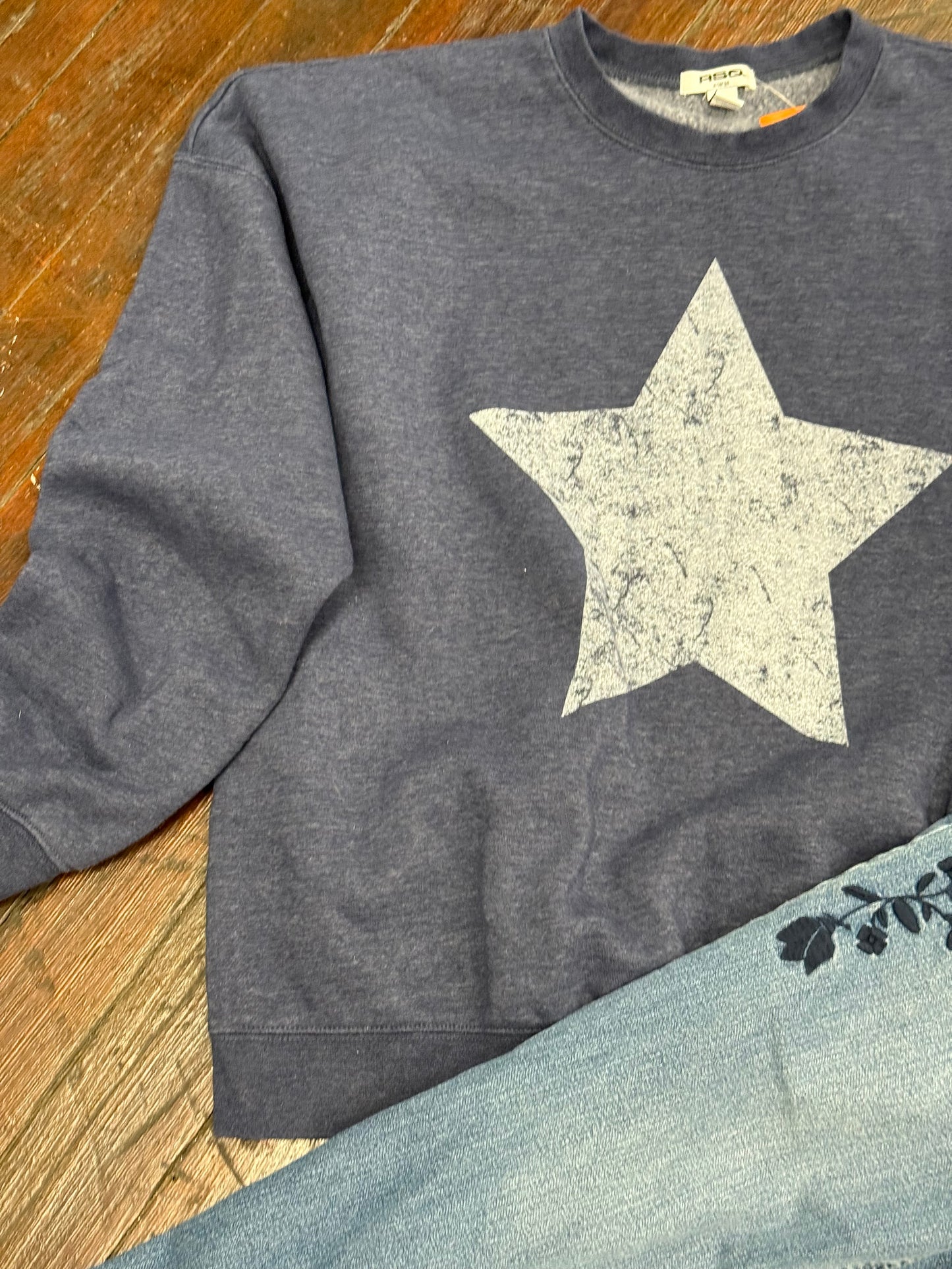 RSQ Navy Crewnecks, XL