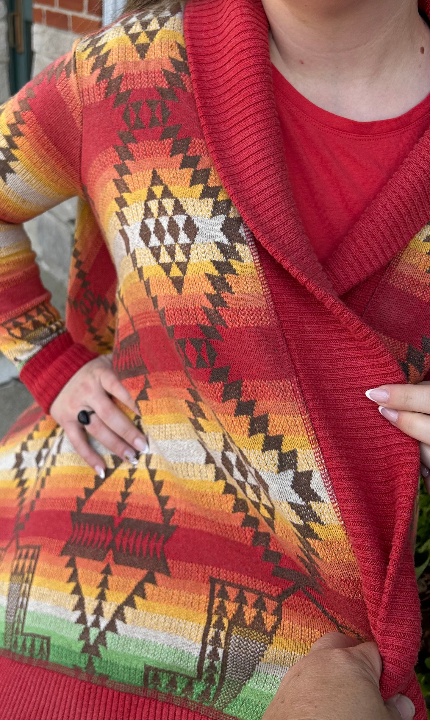 Polo Ralph Lauren Orange Multi Cardigans, XS