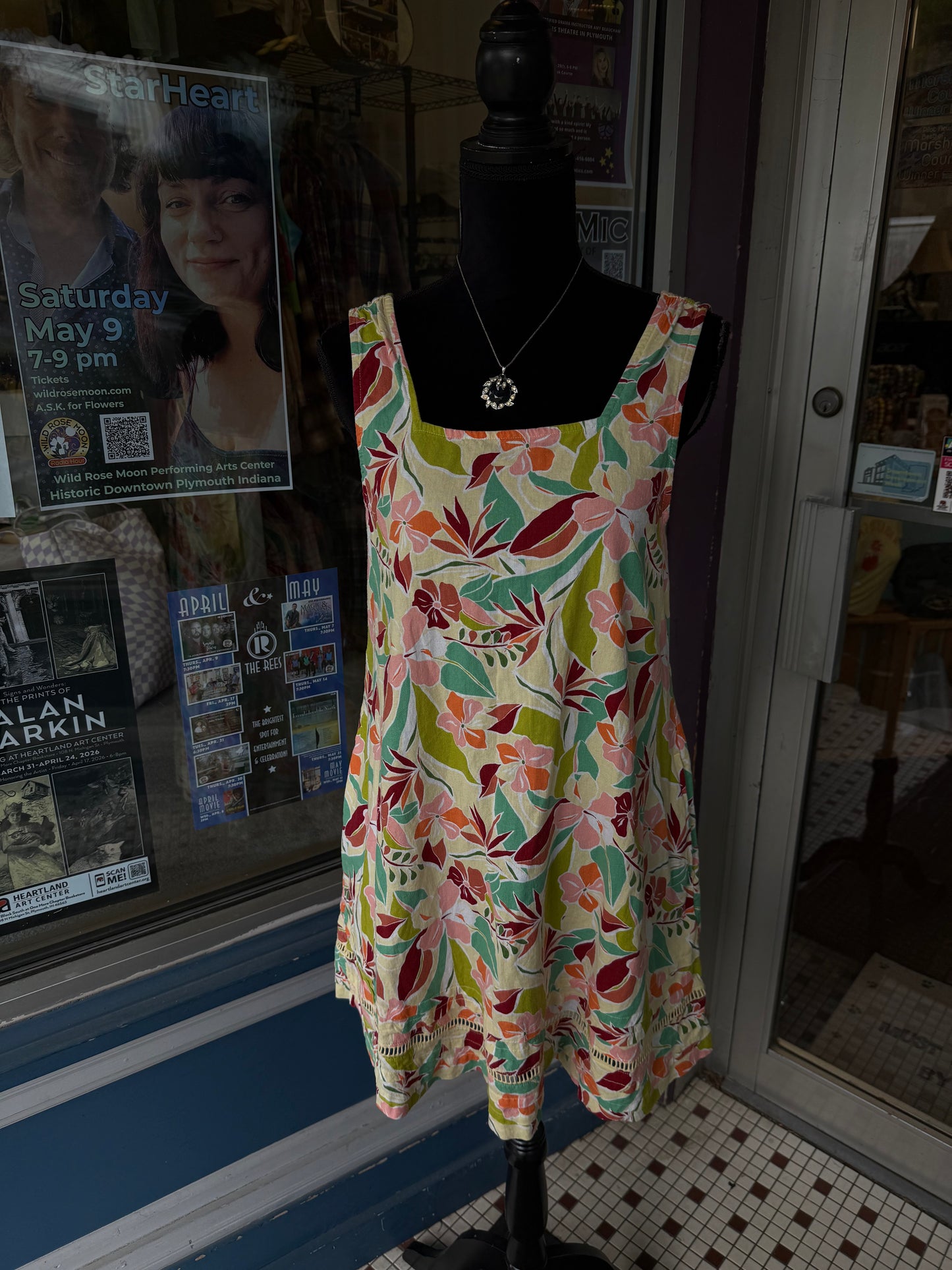 C&C California Yellow Multi Dresses, S