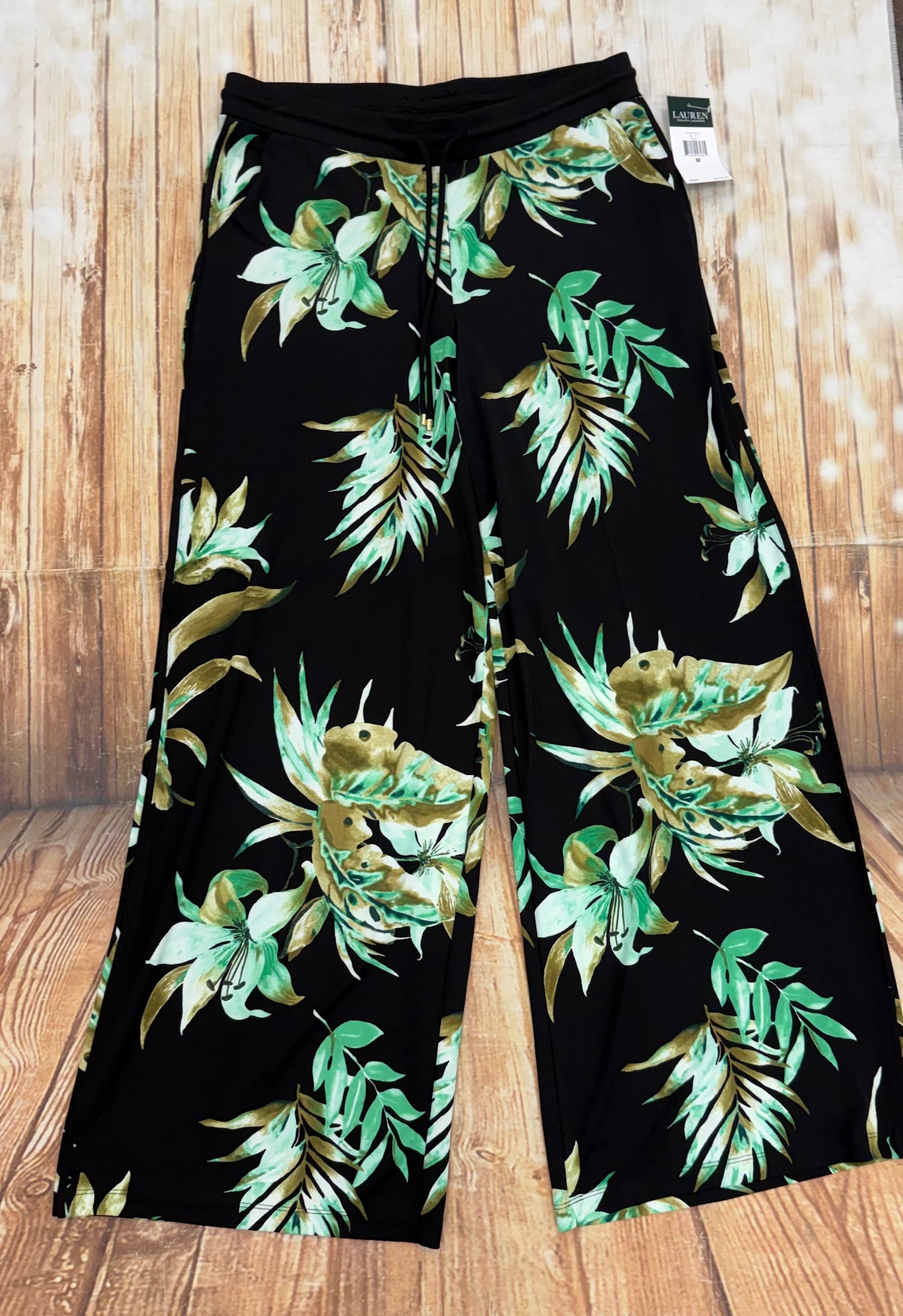 Ralph Lauren Black/Green Pants, M