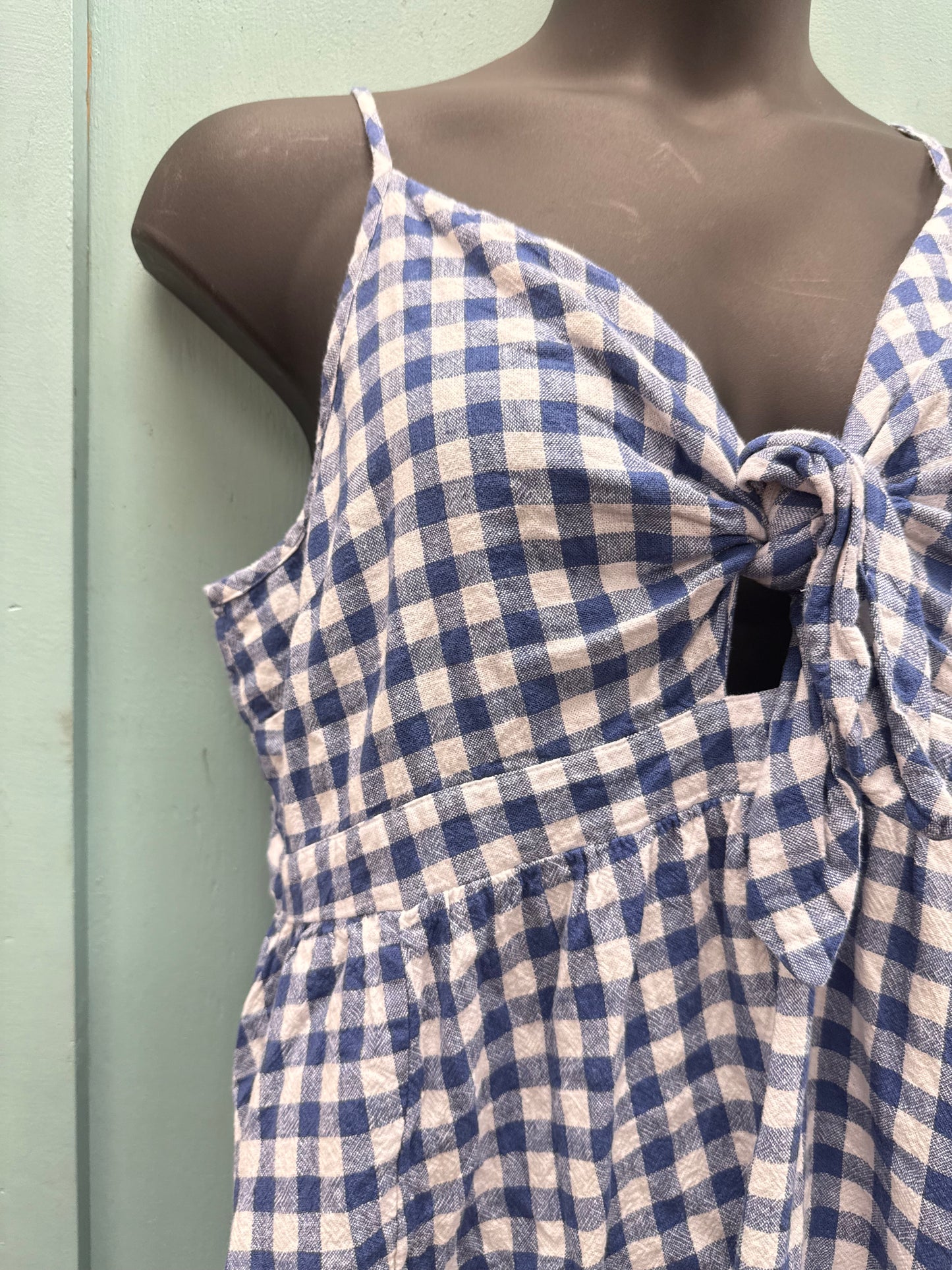 Old Navy Blue Gingham Dresses, XXL
