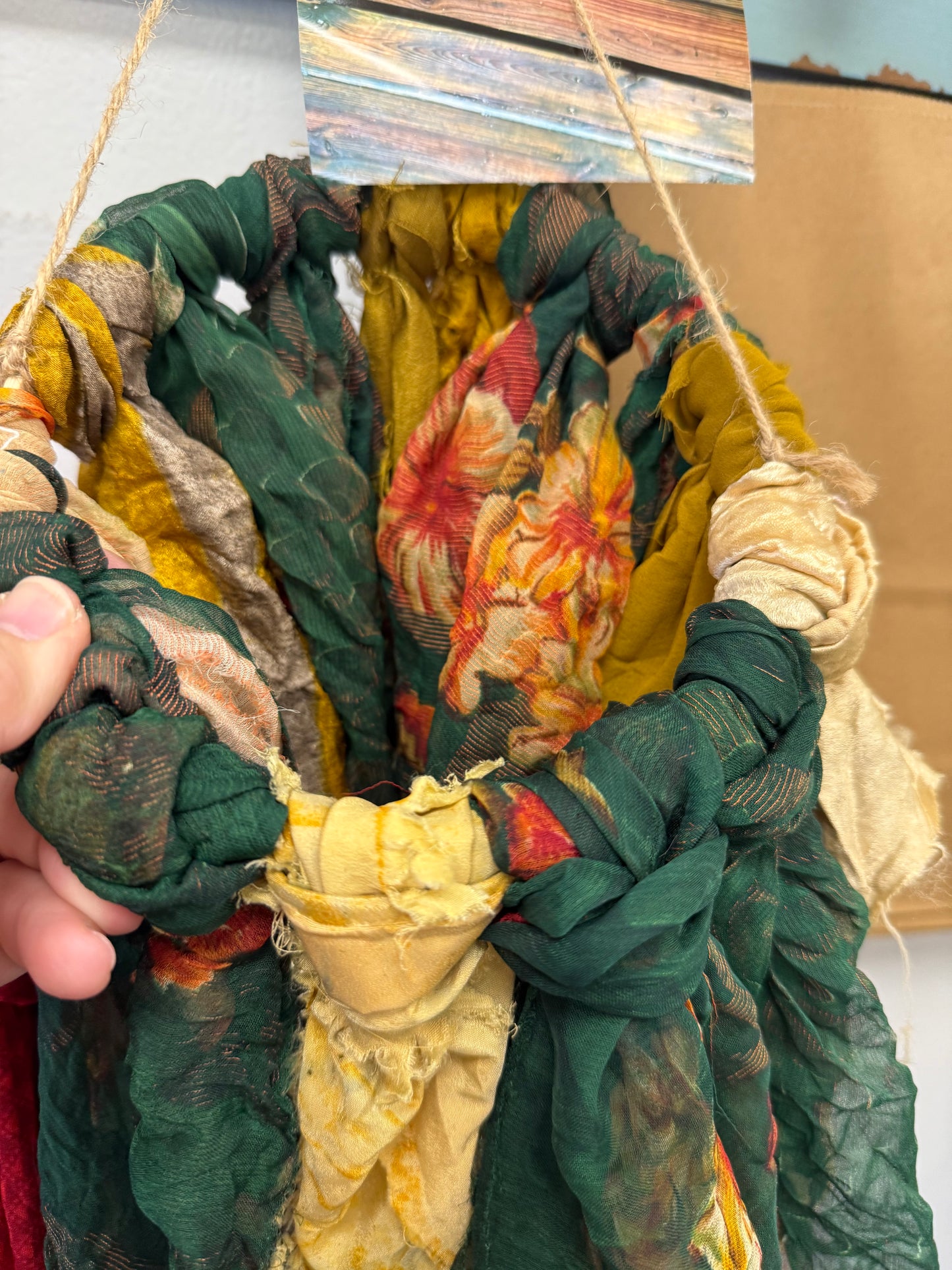 green/mustard Windsocks, large