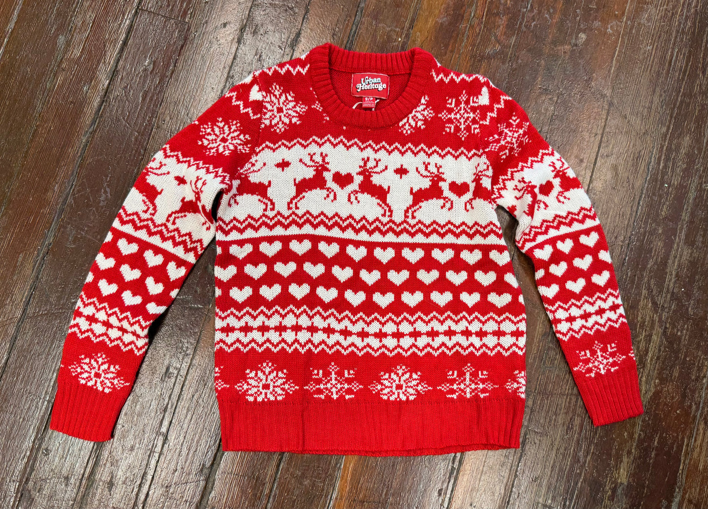 Urban Hertiage Red/White Sweaters, S