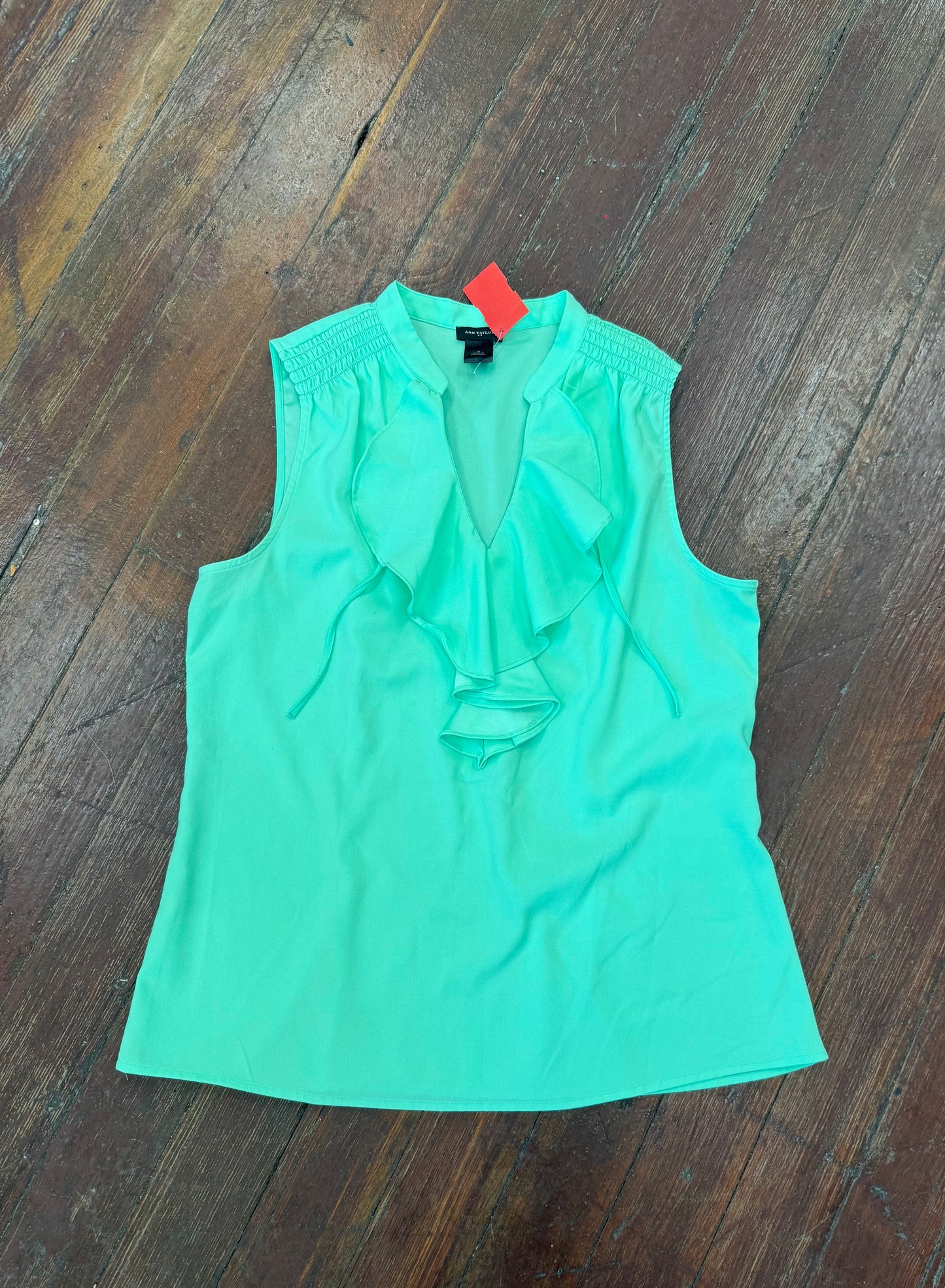 Ann Taylor Green Tank Tops, M
