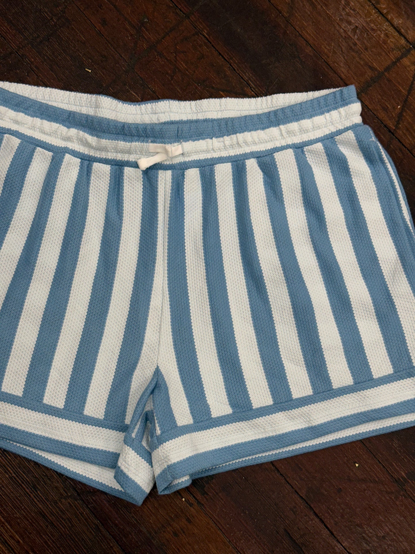 Simply Southern Blue/White Shorts, XL