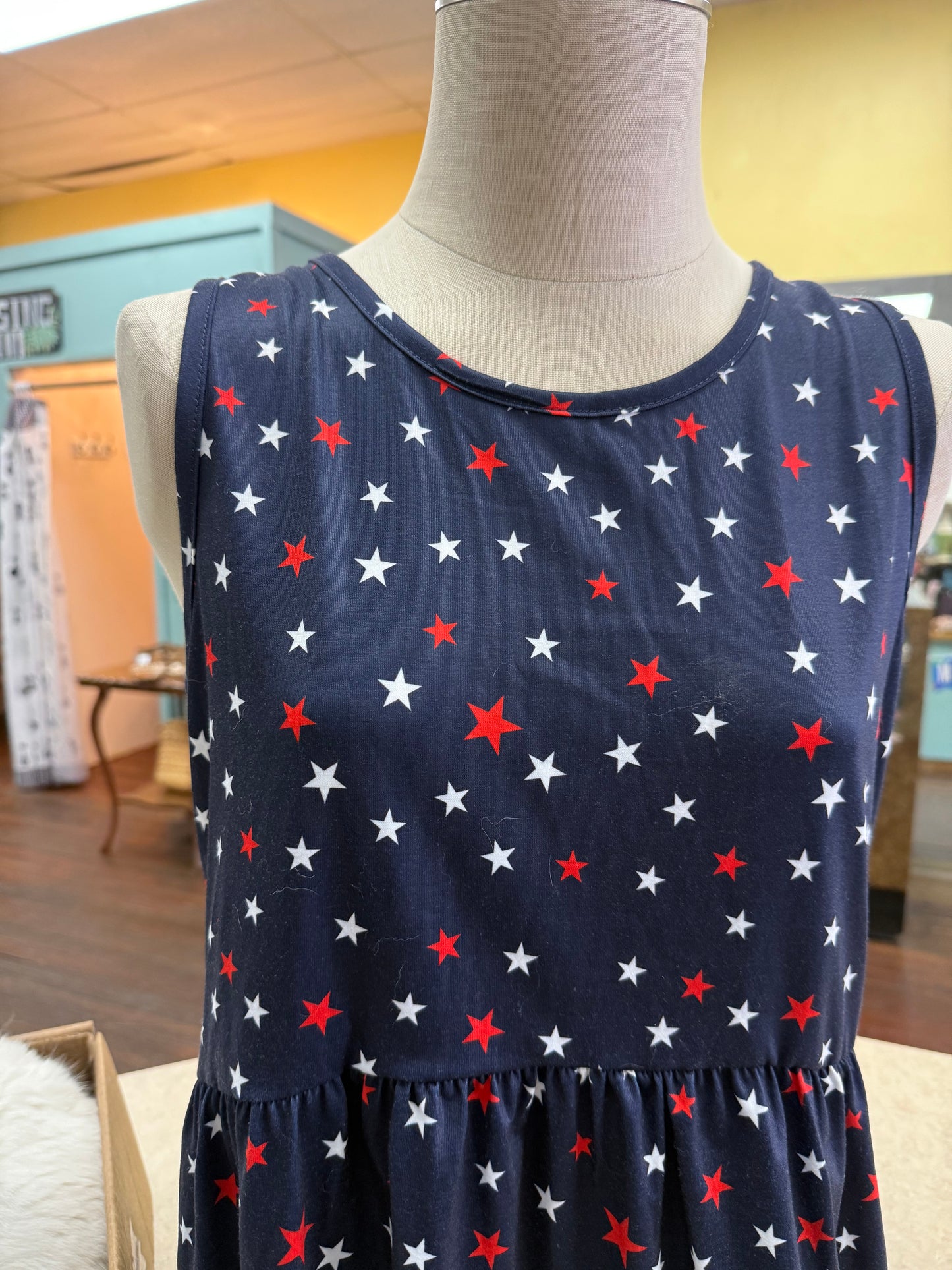 Michelle Mae Blue Tank Tops, M