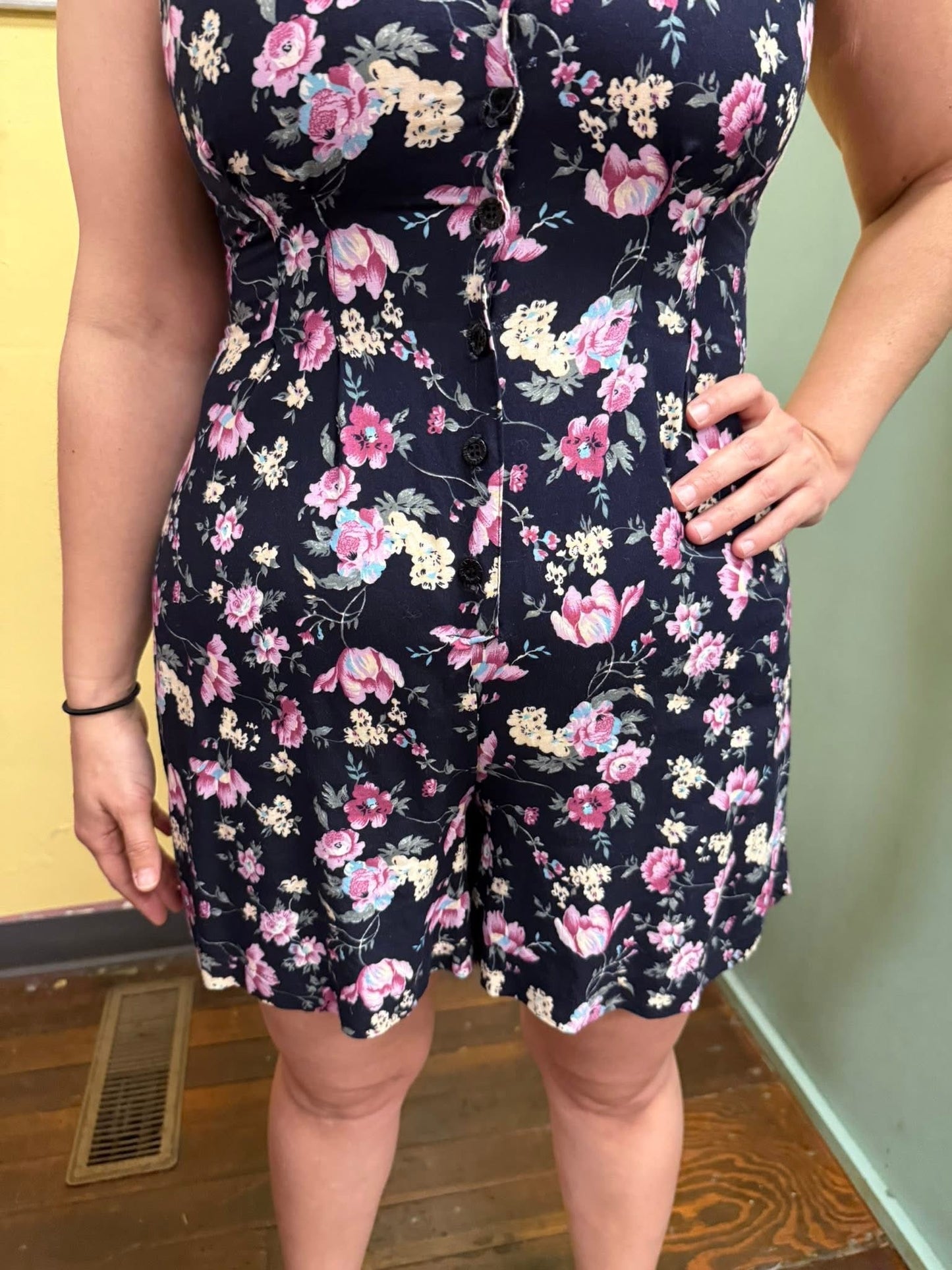 Hava floral print Vintage romper, m