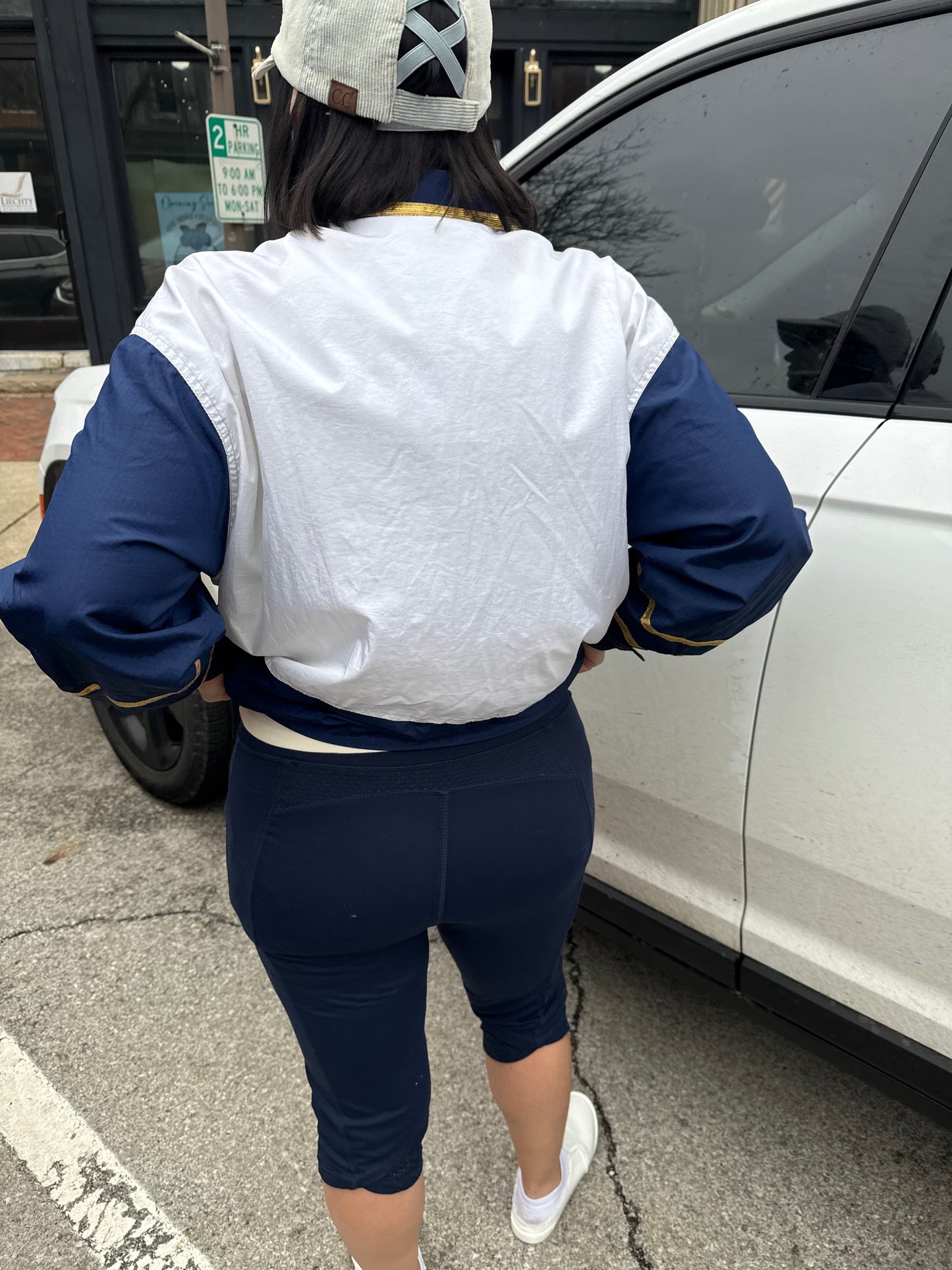 Kaos Sport White/Navy Vintage Jackets, L