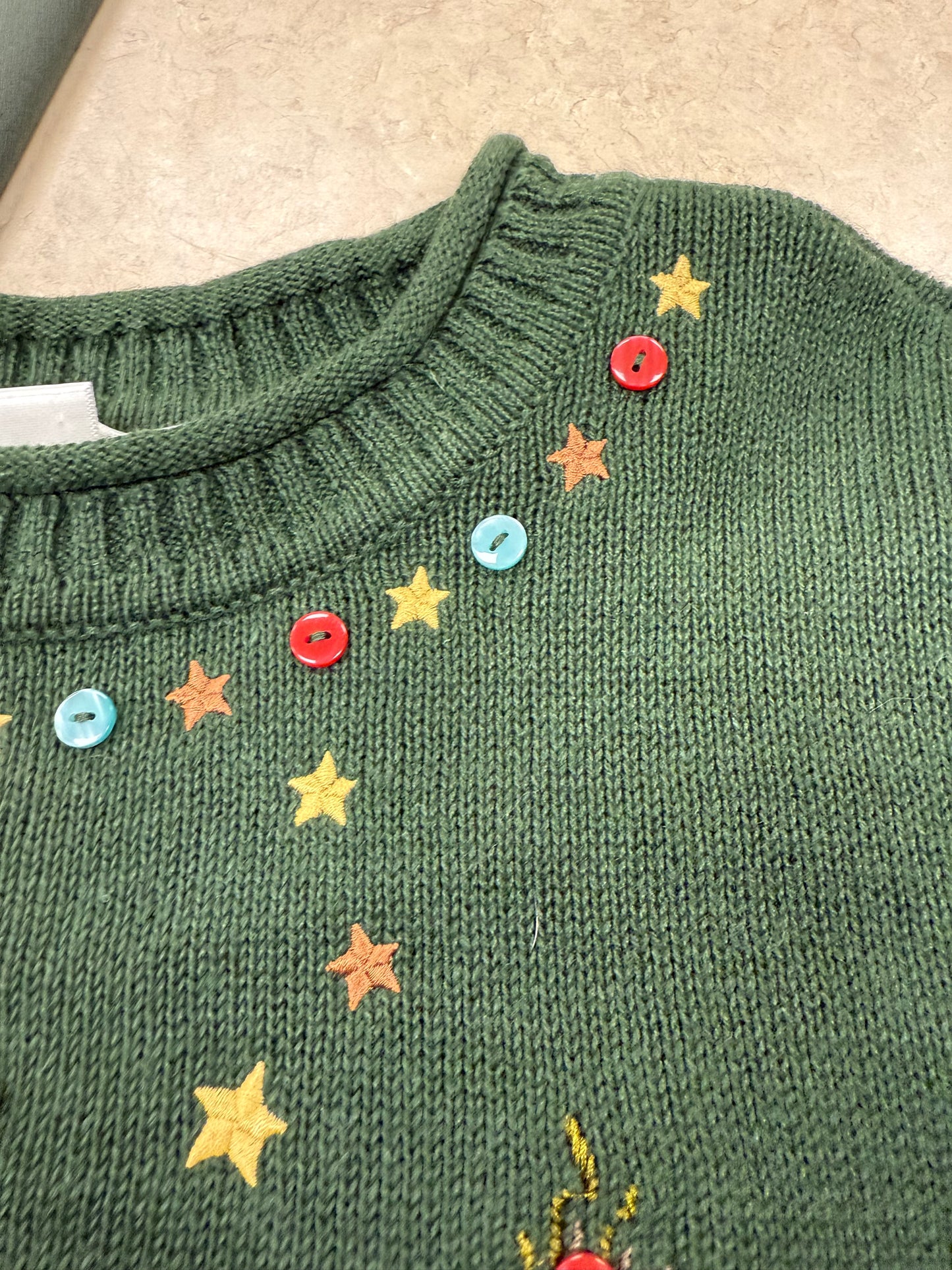 CJ Banks Green Sweaters, 1x