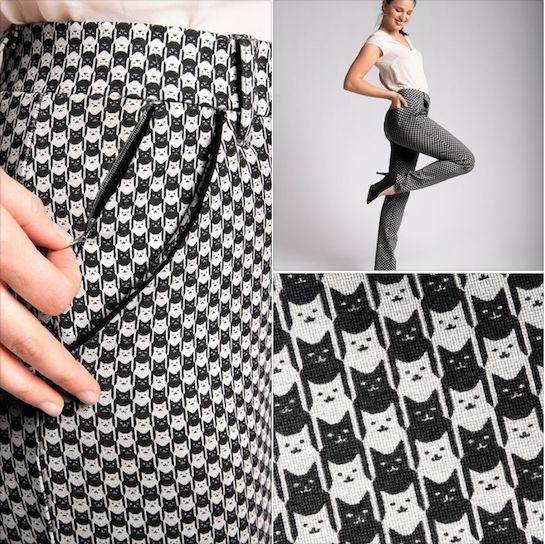 Betabrand White/Black Pants, M Long