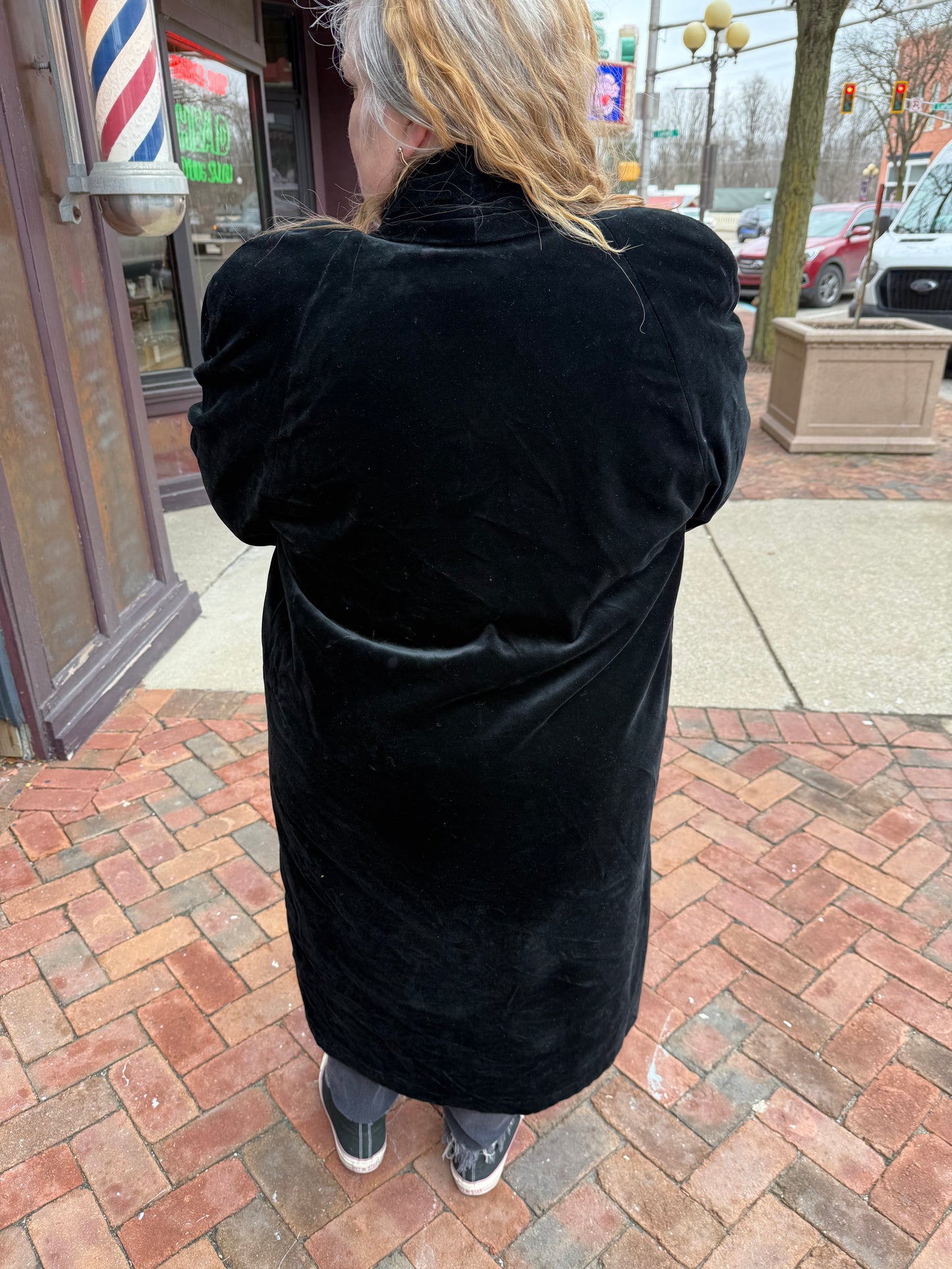 black velvet Vintage coats