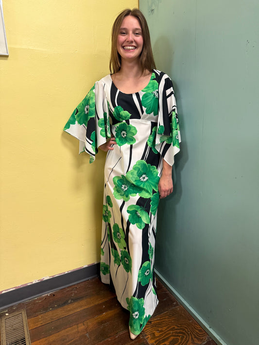 malihini hawaii green/white Vintage, small