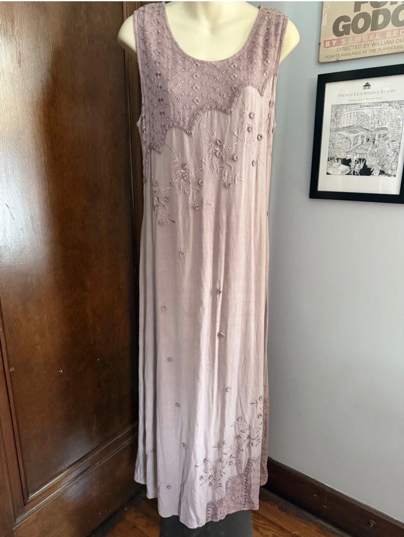 All that Jazz mauve vintage dress, free size