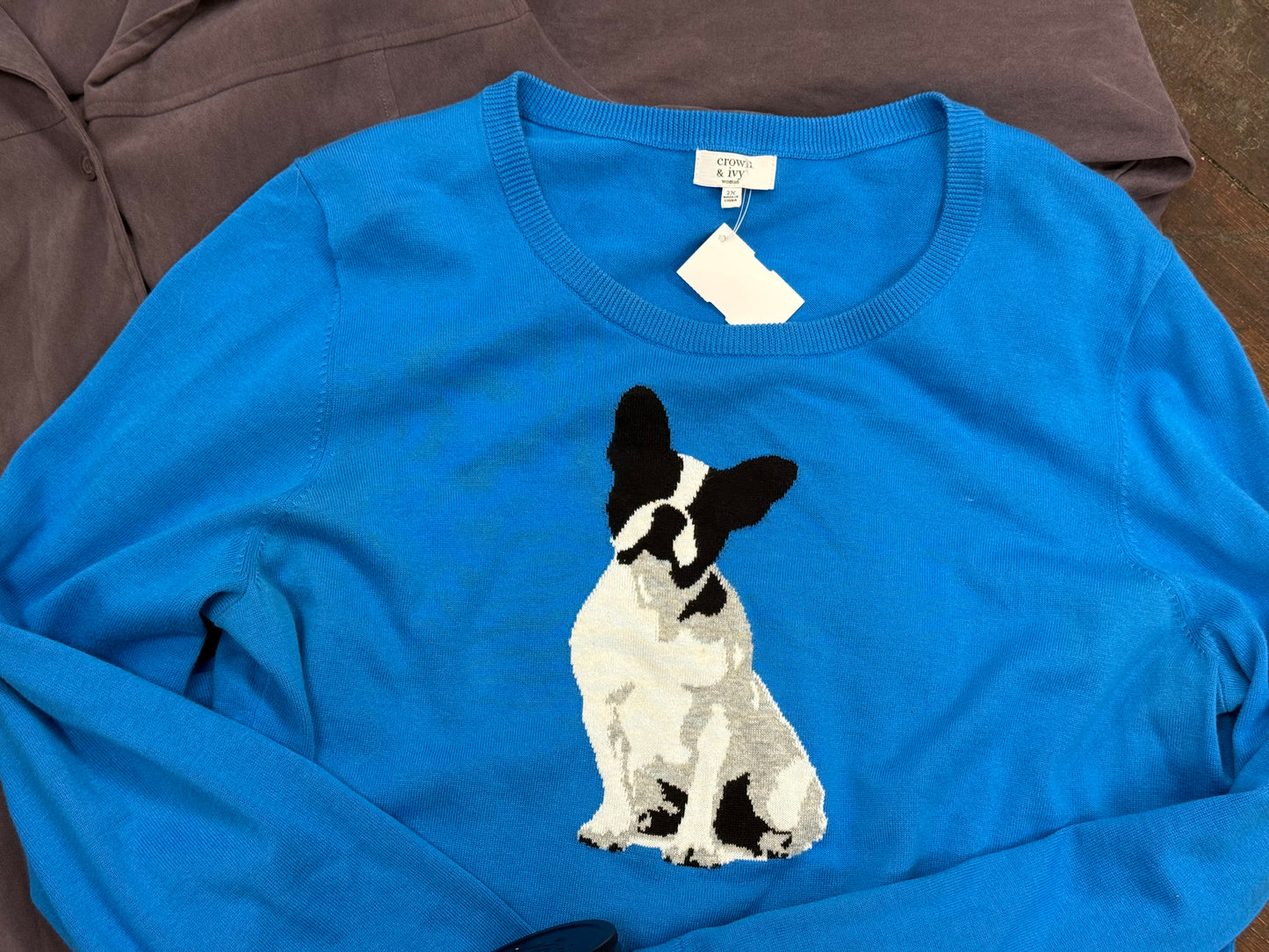 Crown & Ivy Blue Sweaters, 2X