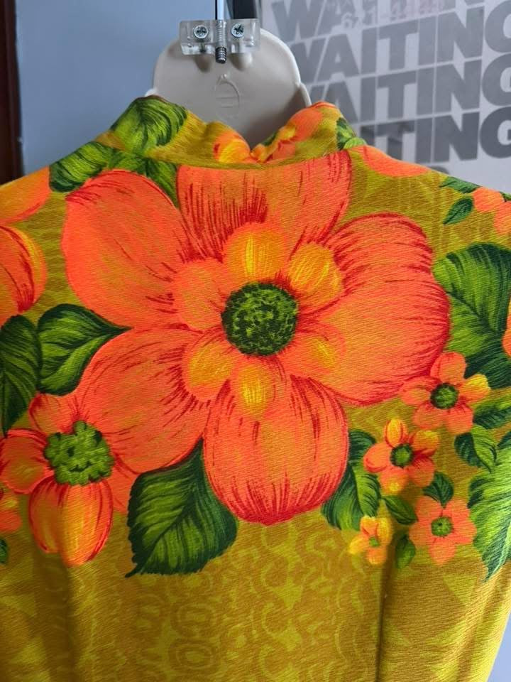 Hawaiin Togs orange/yellow Vintage dress, 8