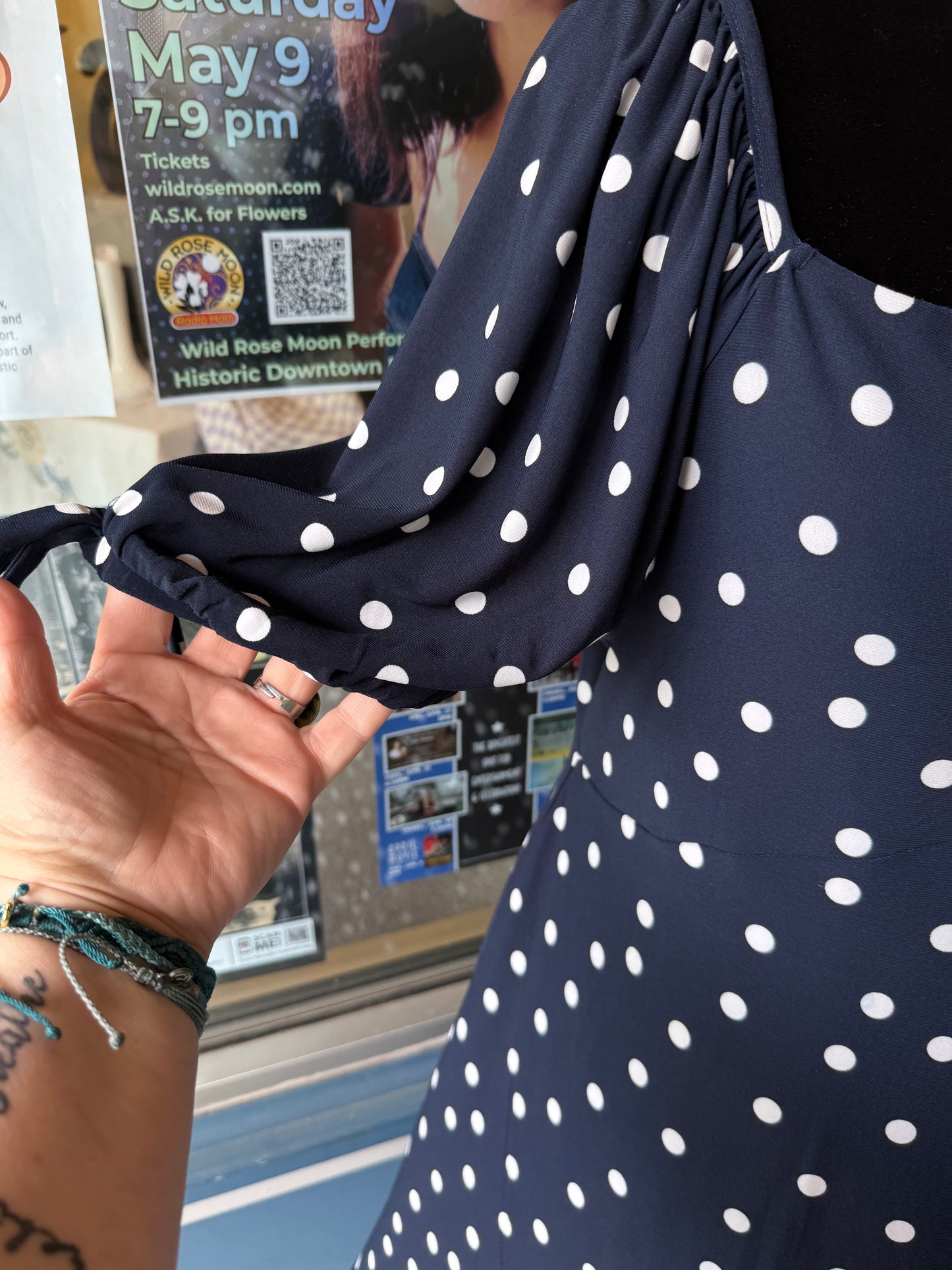 tommy hilfiger blue polka dot Dresses, 14