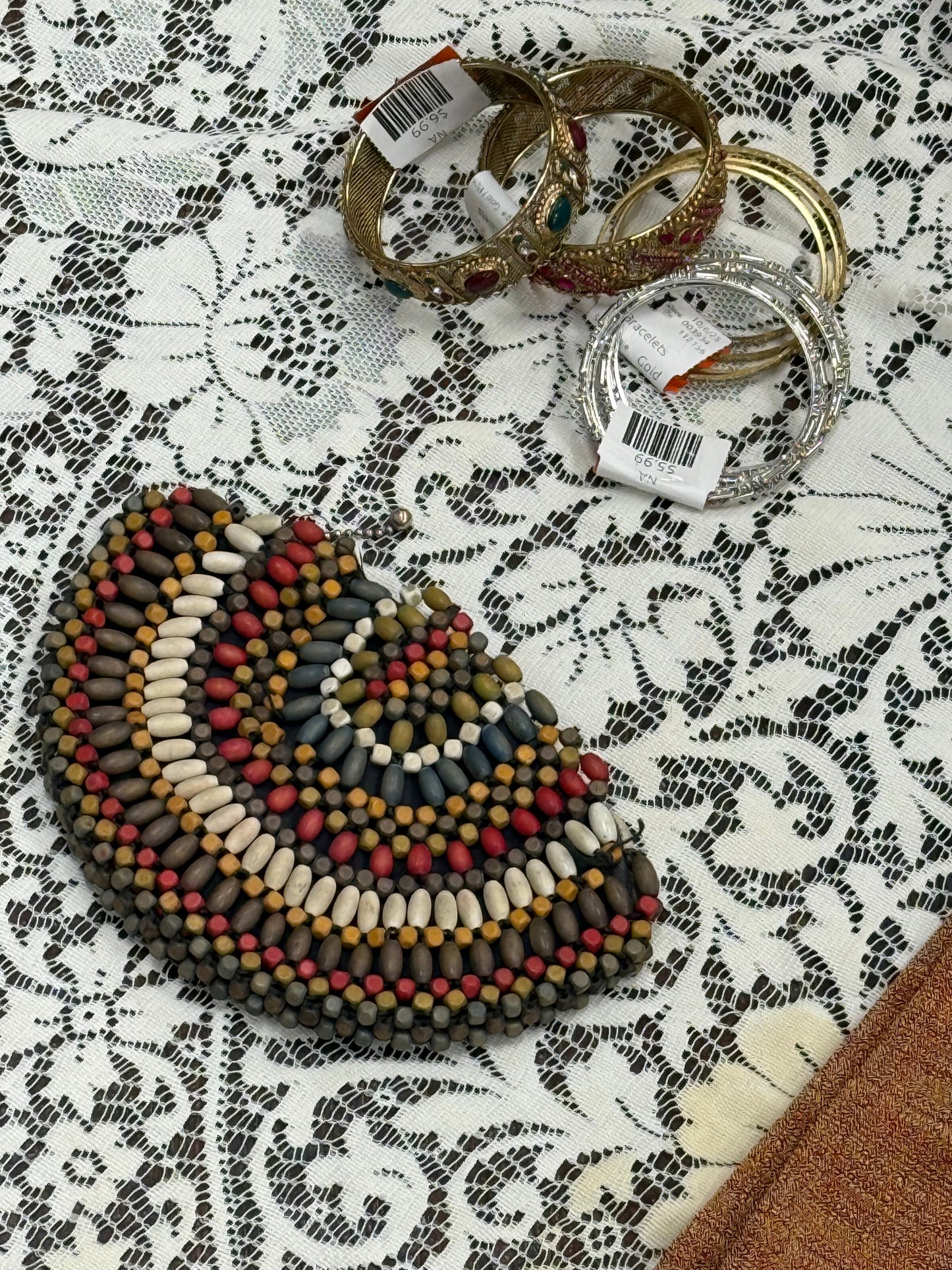 Czech Red mutli 30s Purse, Clutch