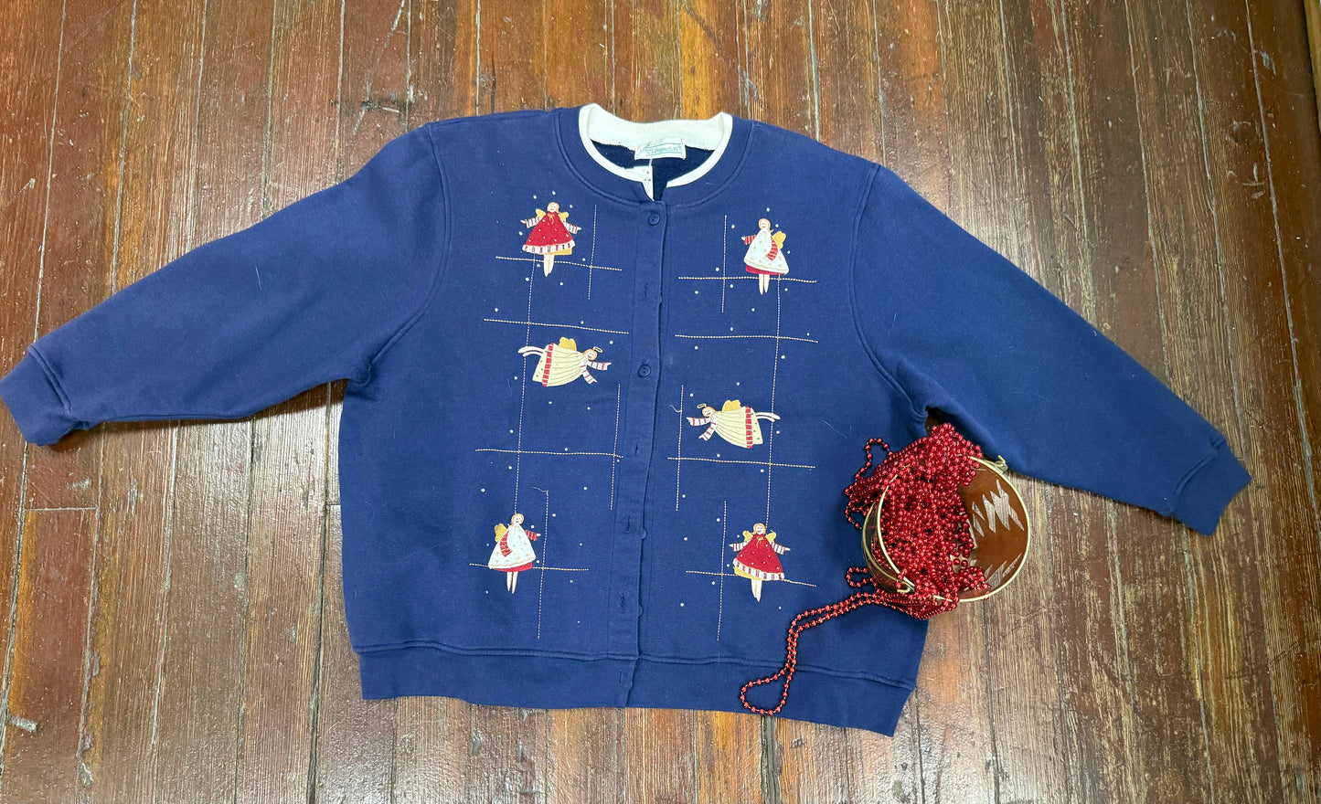 Extra Shenanigans Navy 90s sweatshirt, XL