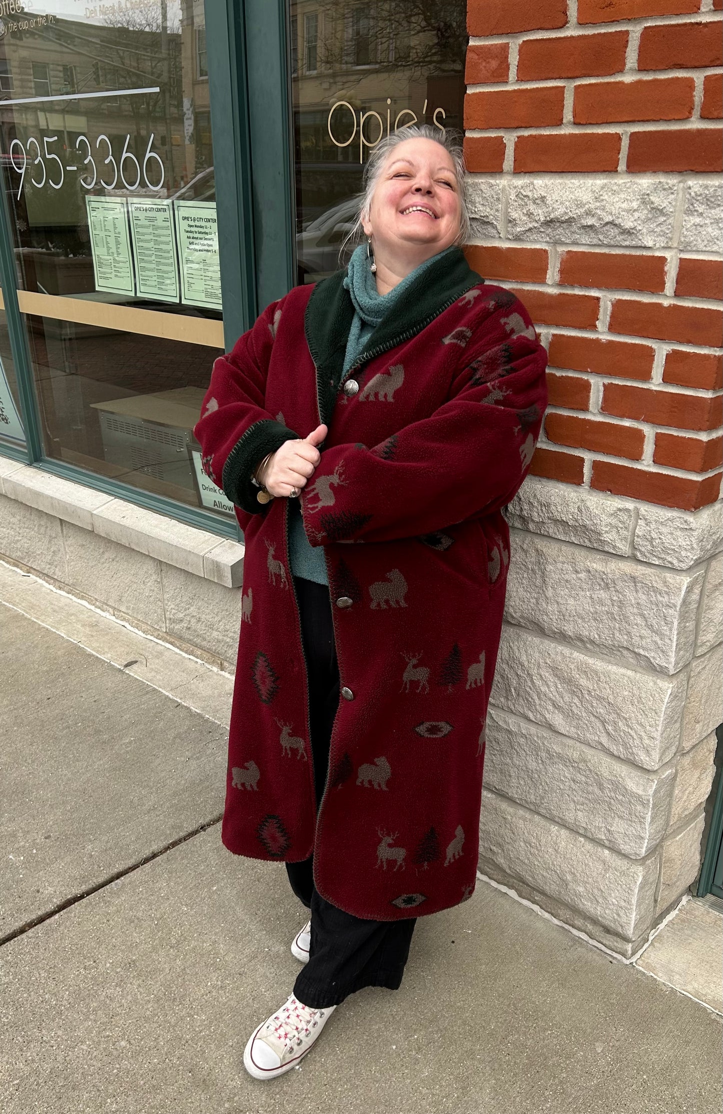 Denali maroon Vintage coat, xl