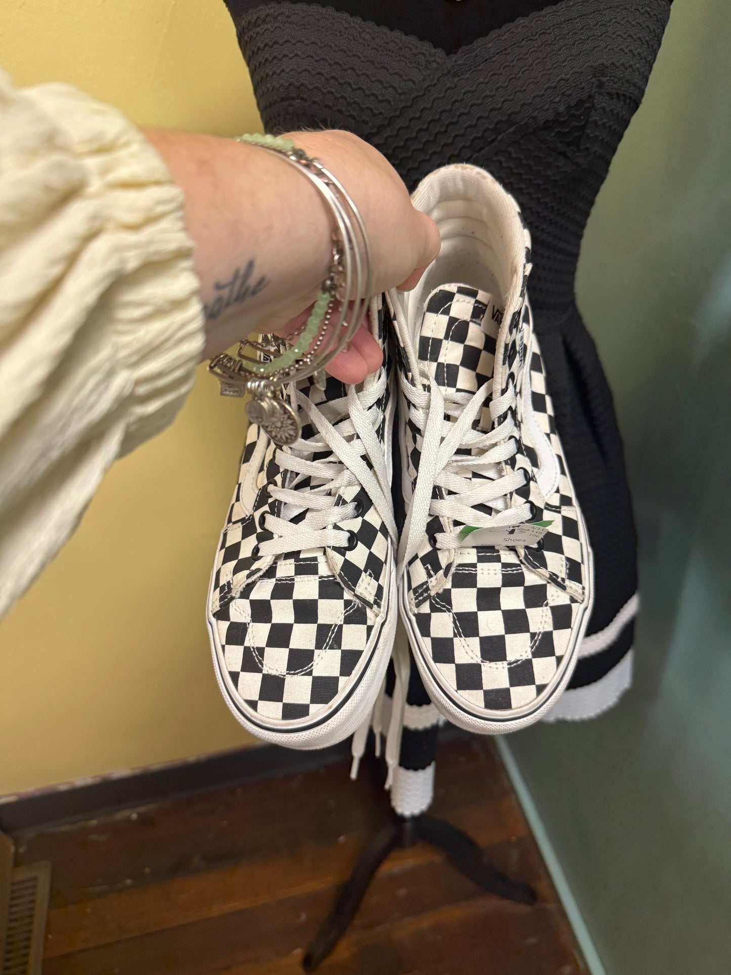 Vans black and white Shoes, 7.5