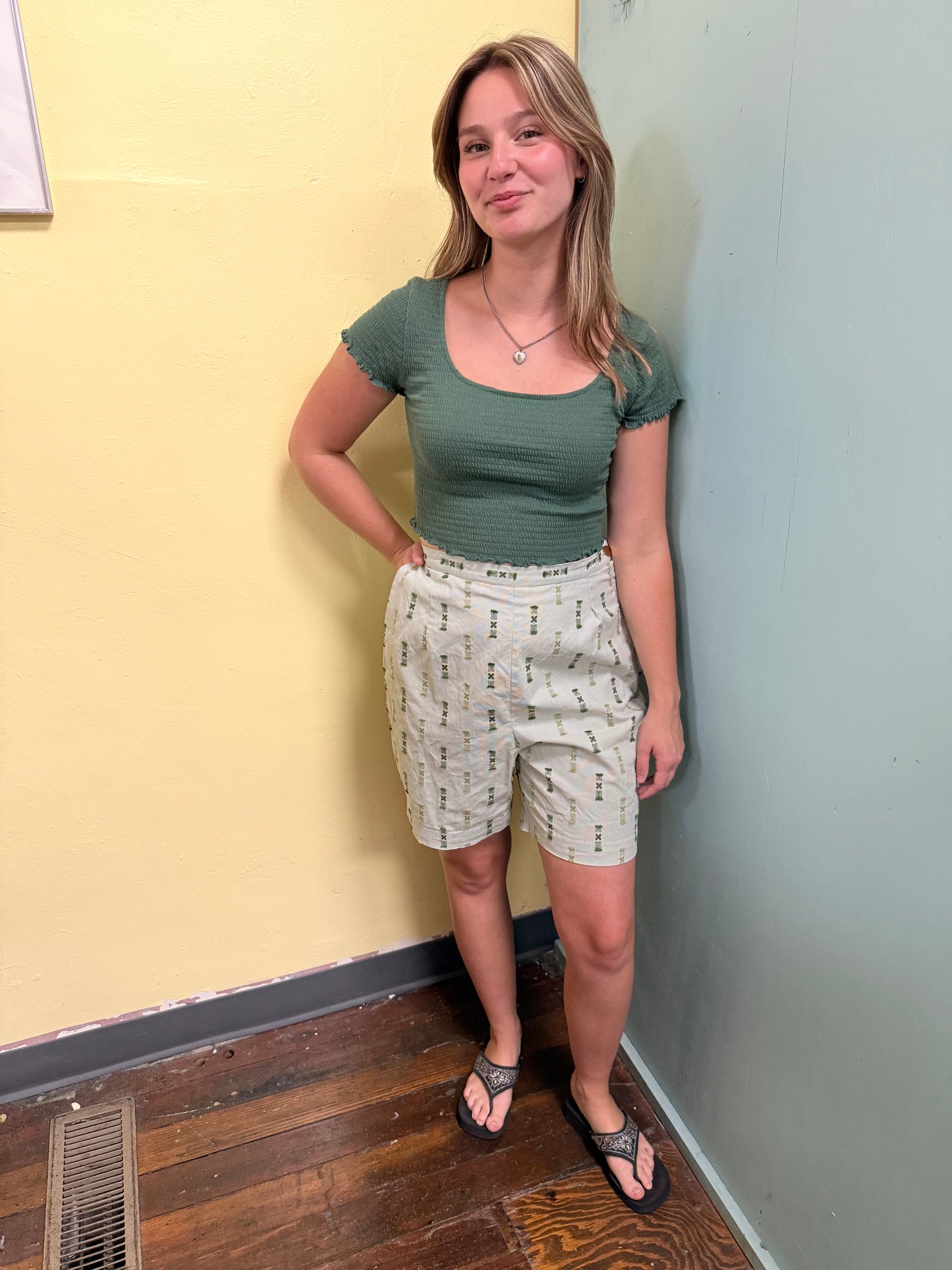 Green Vintage Shorts