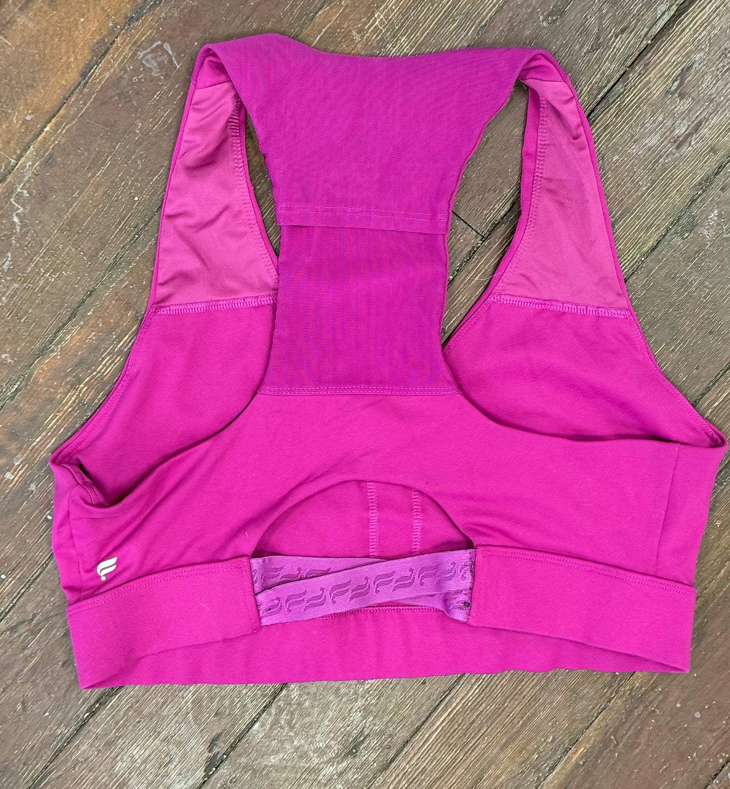 fabletics magenta sports bra, large/xl