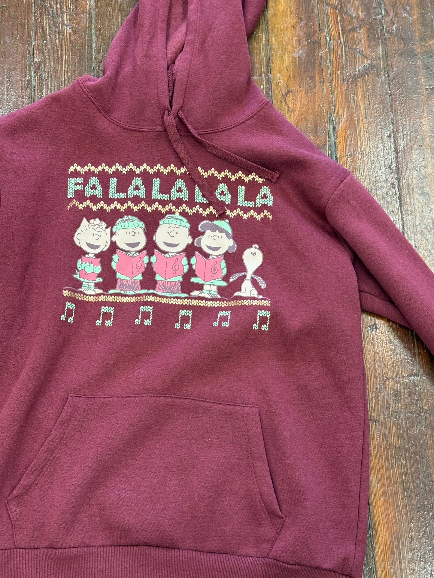 Peanuts Maroon Hoodies, L