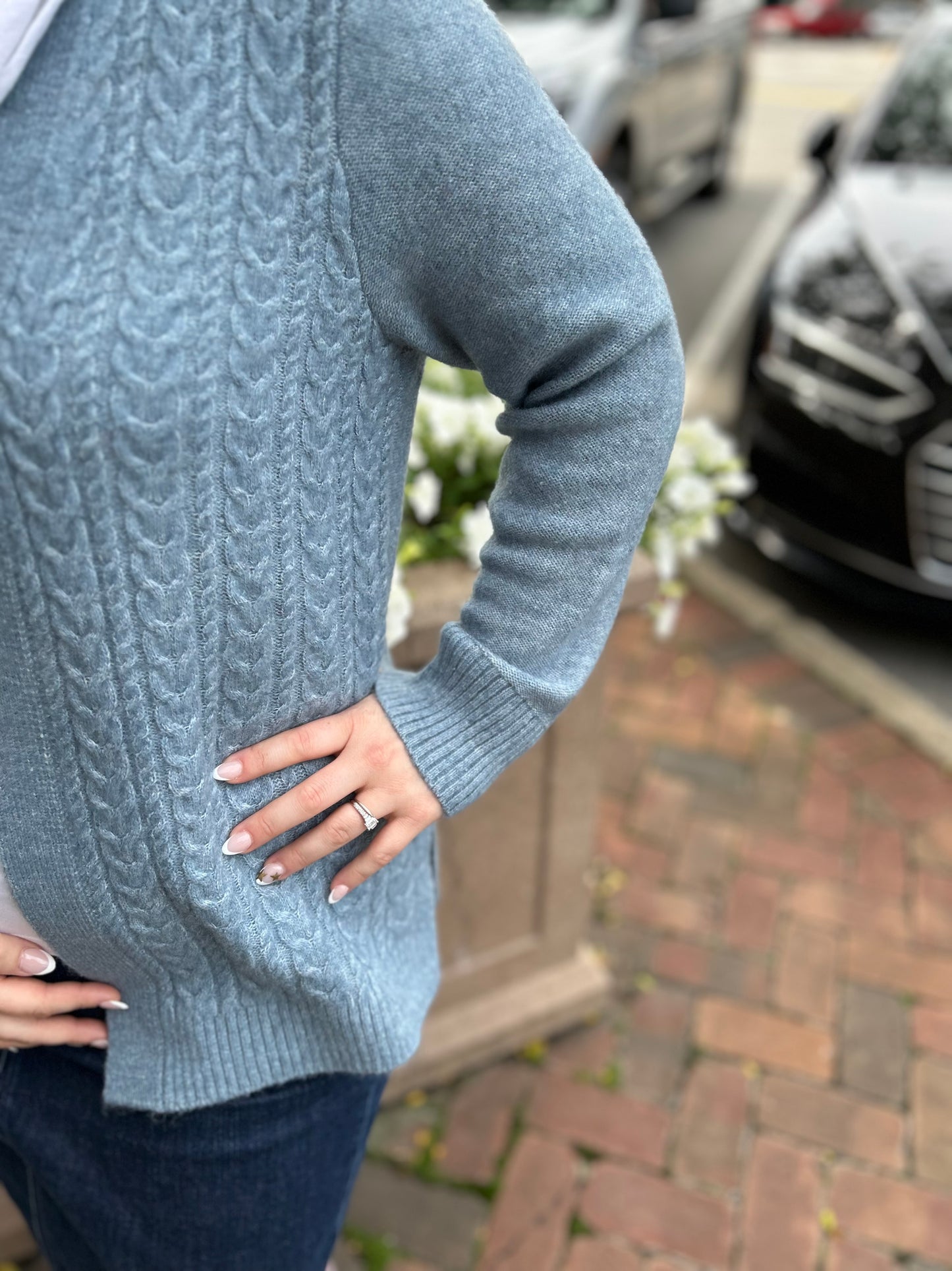 croft and barrow tealish Cardigans, medium