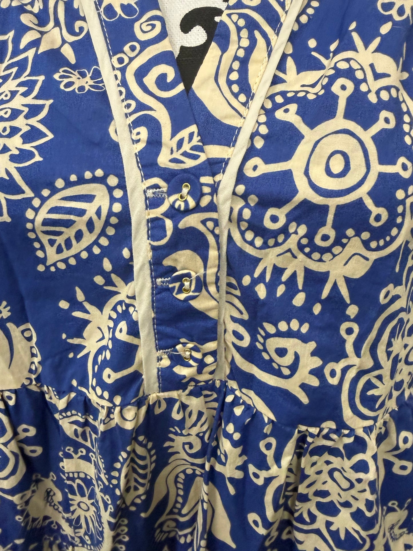 Umgee Blue / Cream Dresses, L