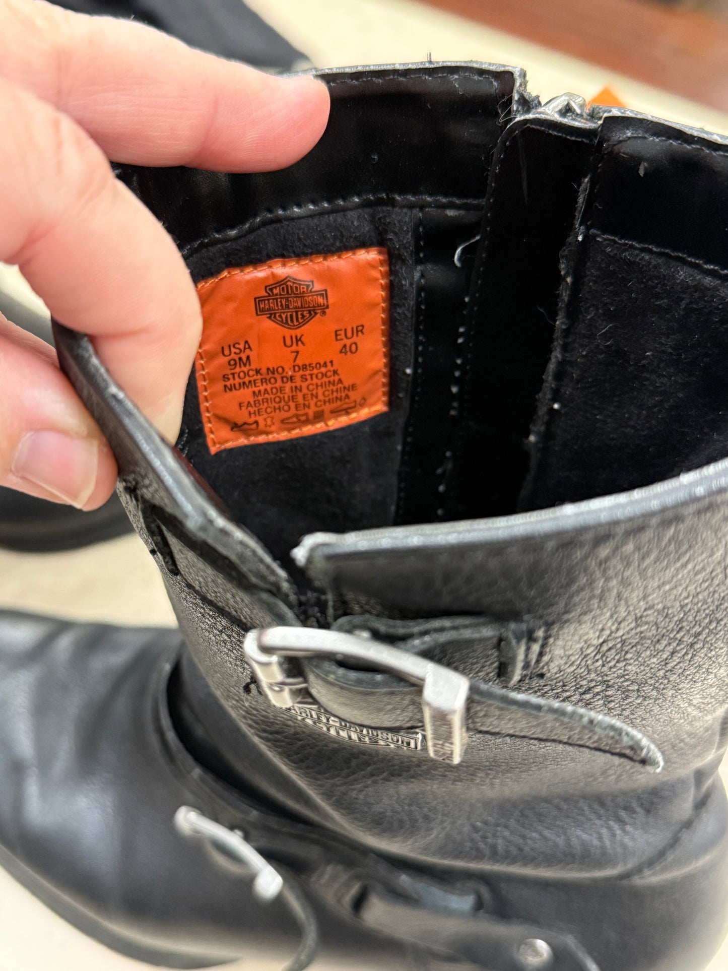 Harley Davidson Black Boots, 9