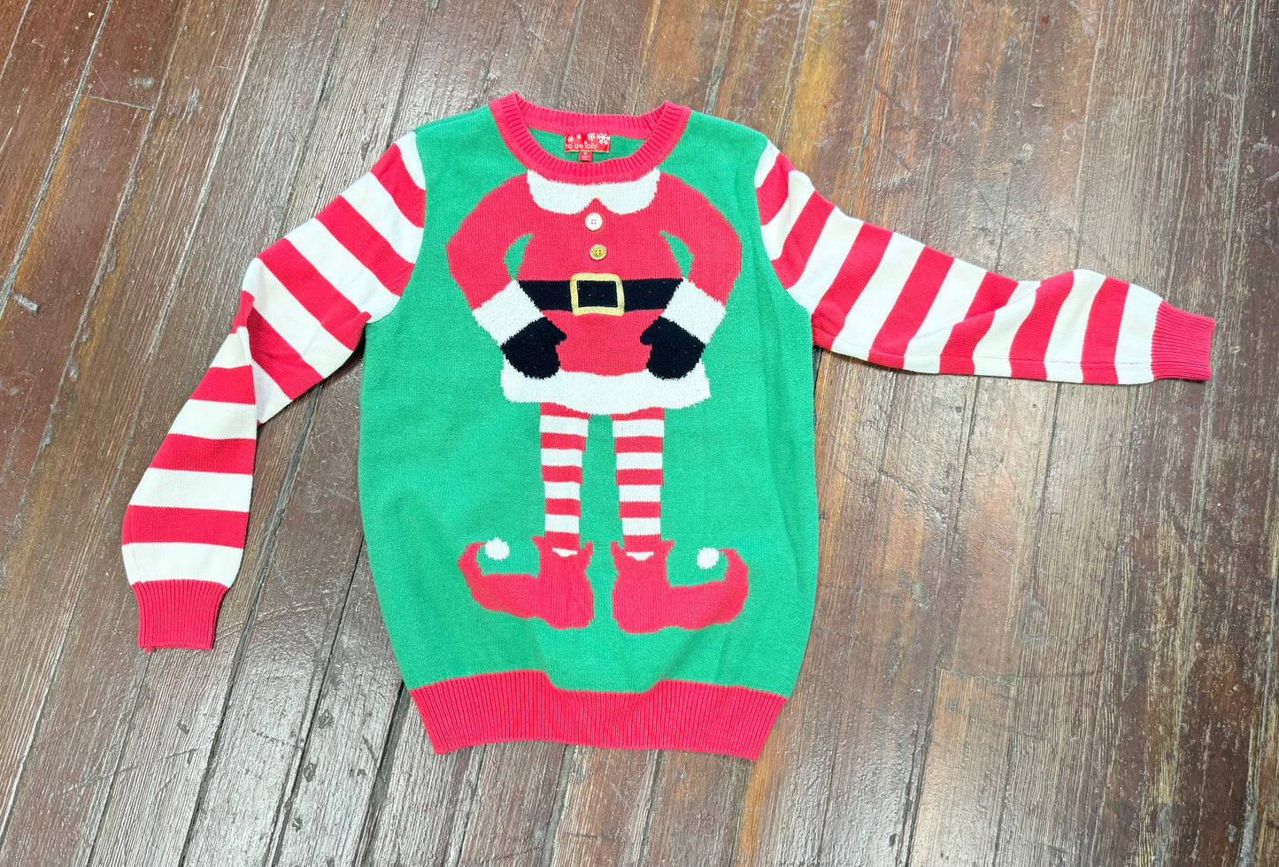 To Be Jolly Green/Red Sweaters, M
