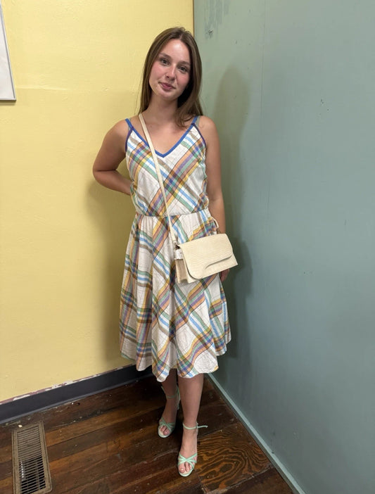 St Gillian by Kay Unger plaid Vintage, medium
