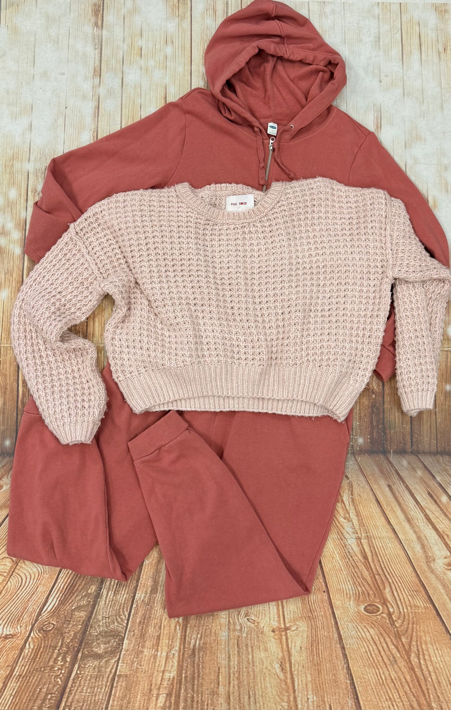 pink rose pink Sweaters, medium