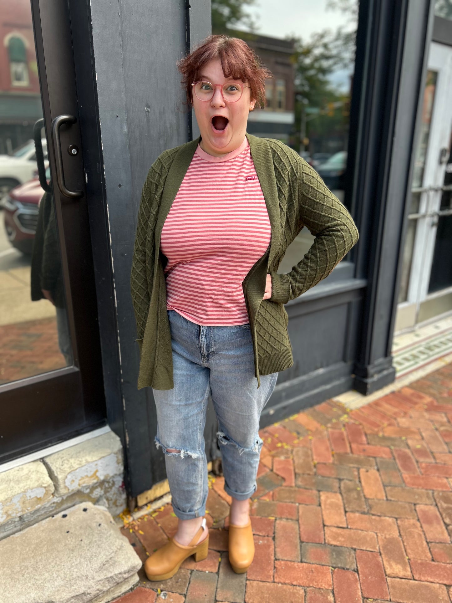 Market & Spruce Green Cardigans, XL